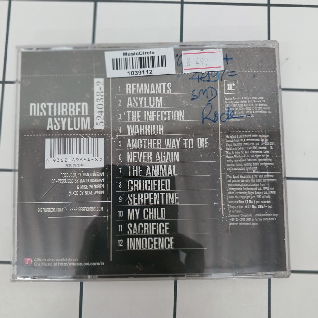 Disturbed - Asylum (CD)