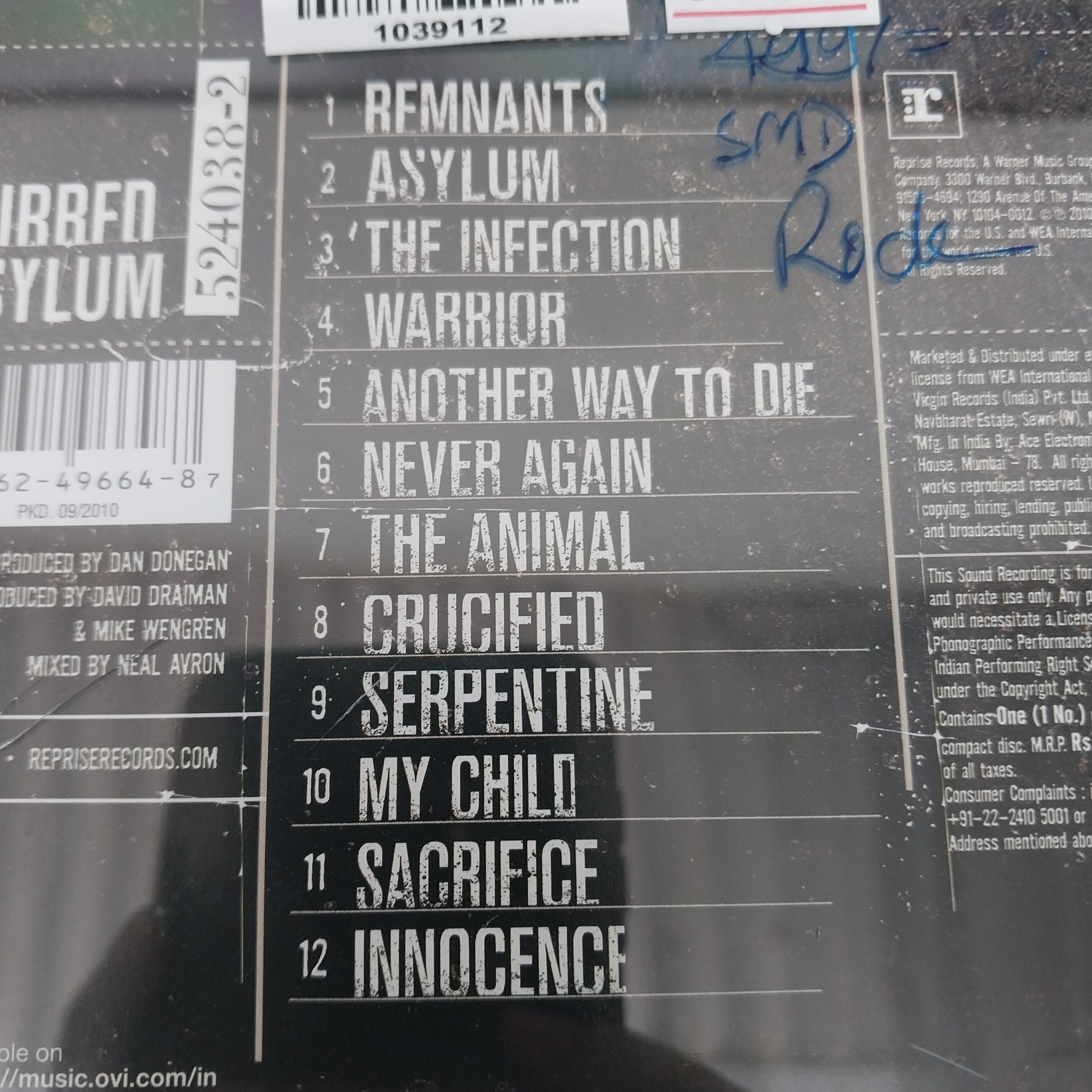 Disturbed - Asylum (CD)