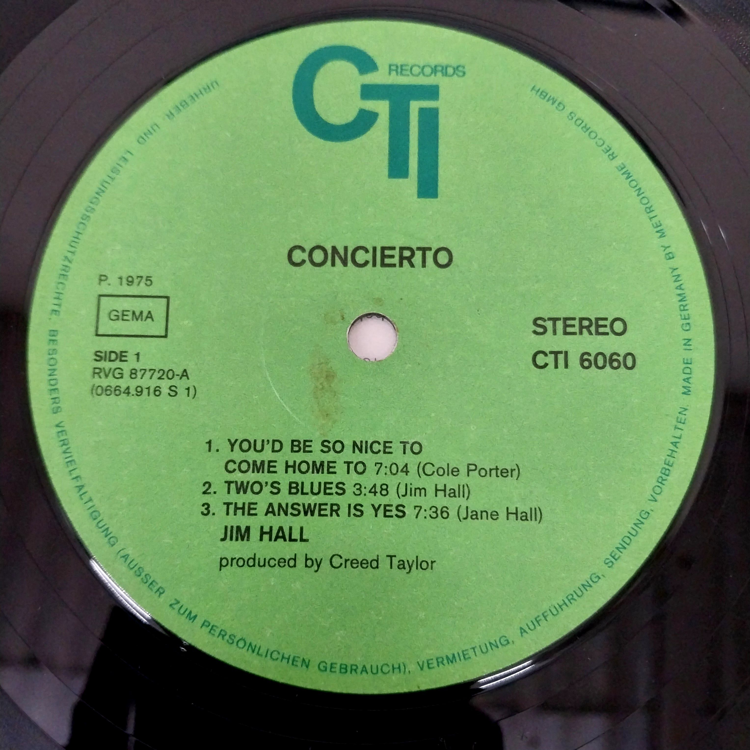 Jim Hall - Concierto (Vinyl)