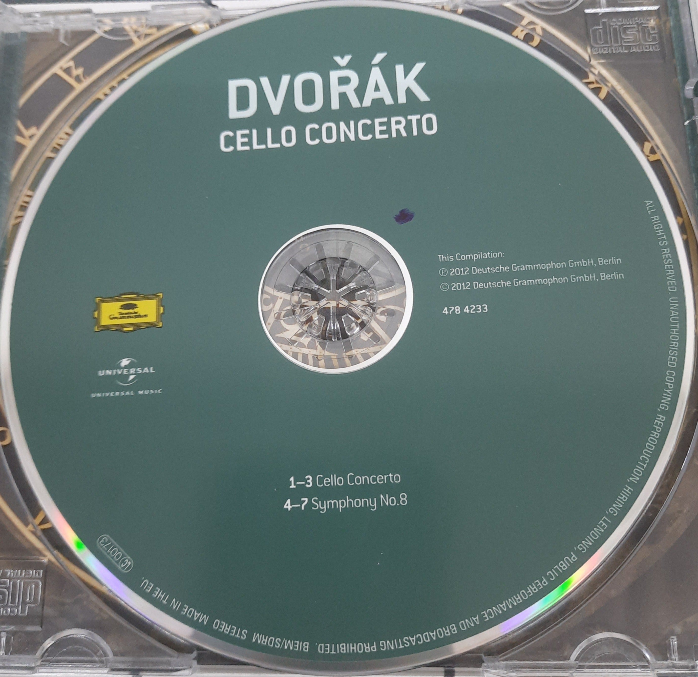 Antonín Dvořák, Berliner Philharmoniker, Pierre Fournier, Rafael Kubelik, George Szell - Cello Concerto - Symphony No. 8 (CD)