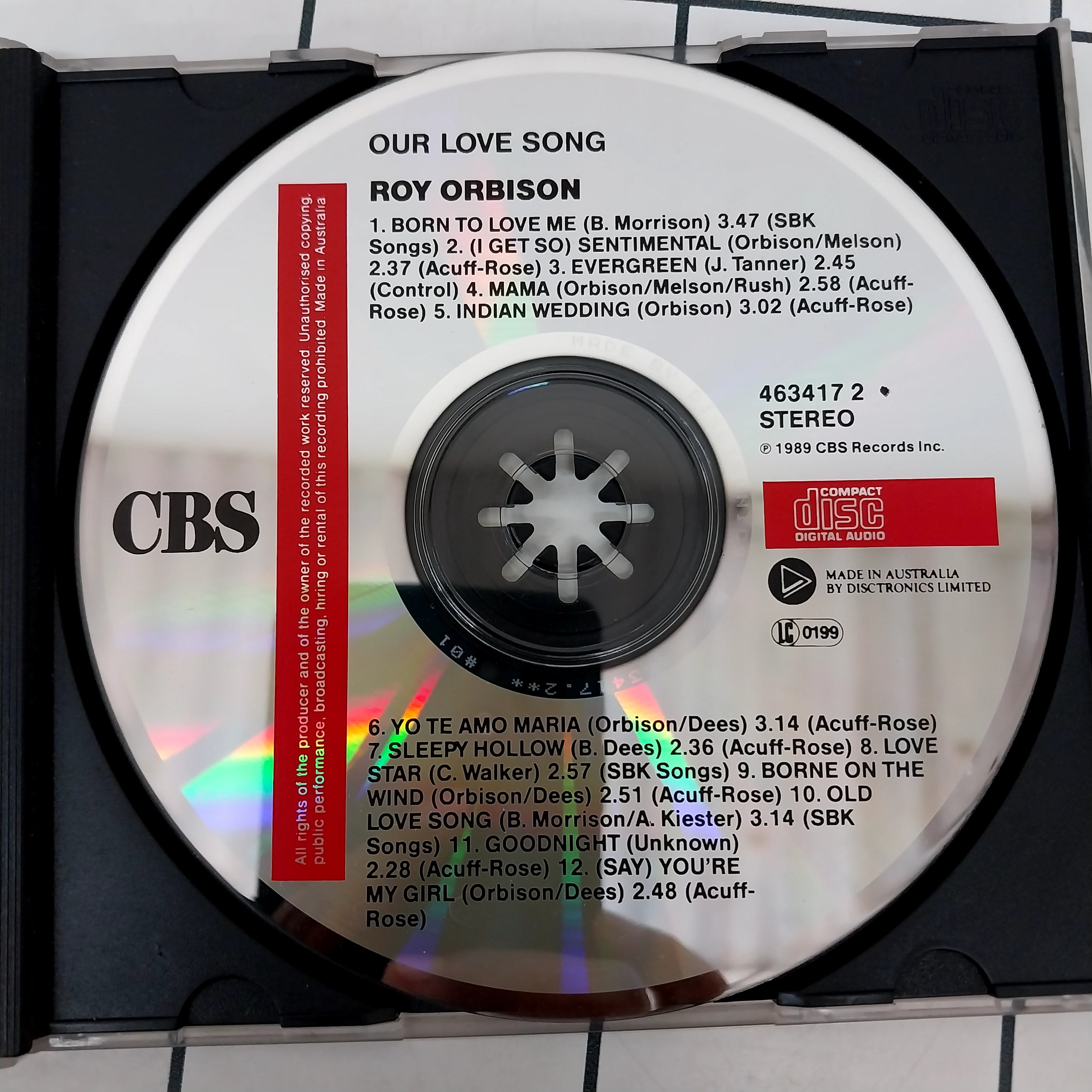 Roy Orbison - Our Love Song (CD)