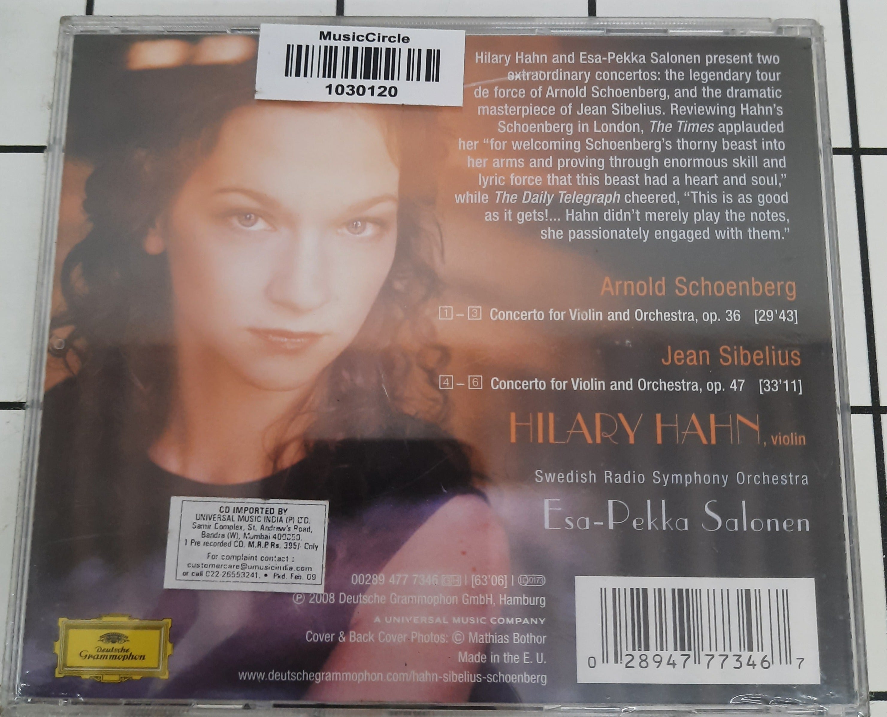 Schoenberg | Hilary Hahn | Violin Concertos (CD)