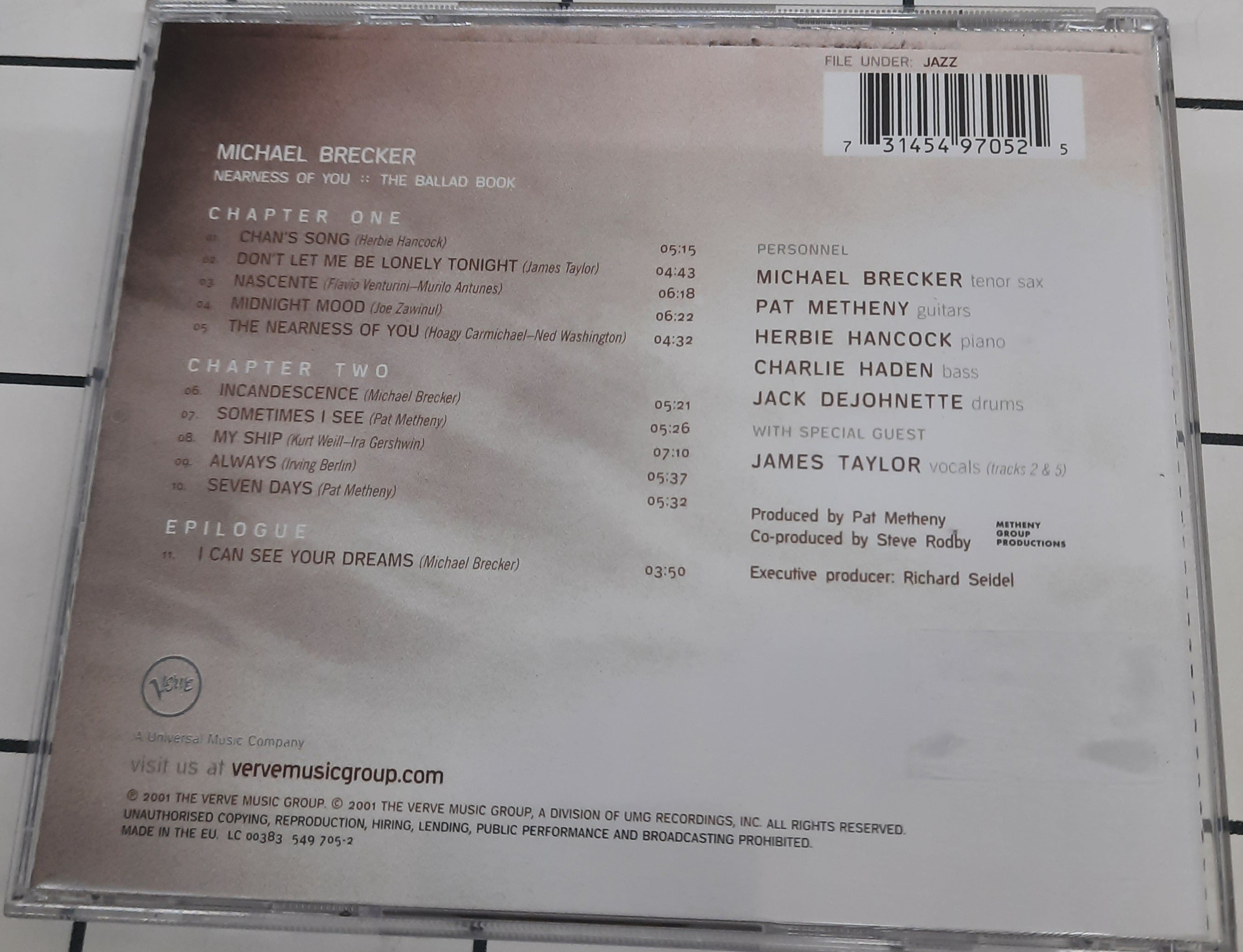 Michael Brecker - Nearness Of You (The Ballad Book)  (CD)