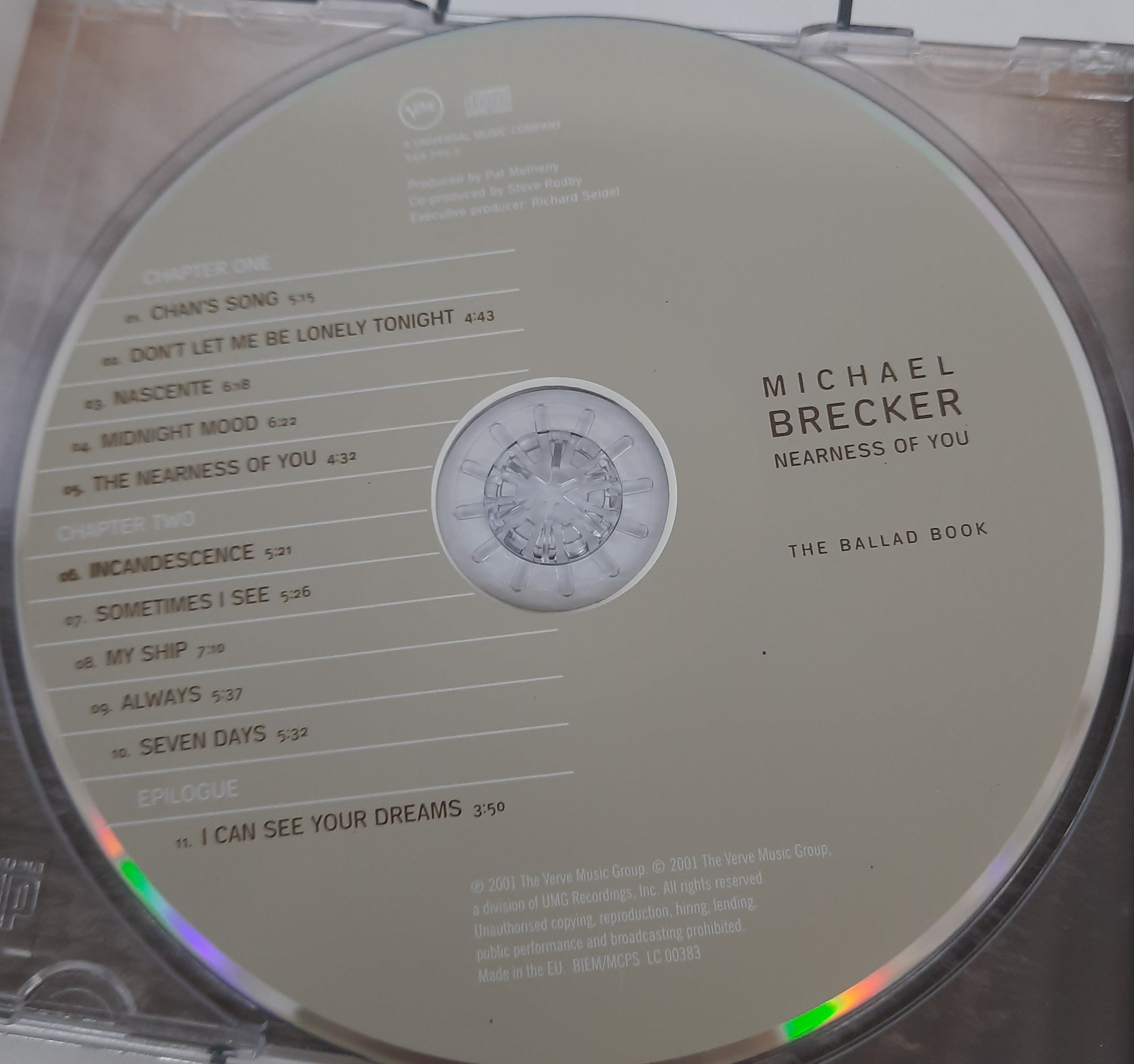 Michael Brecker - Nearness Of You (The Ballad Book)  (CD)
