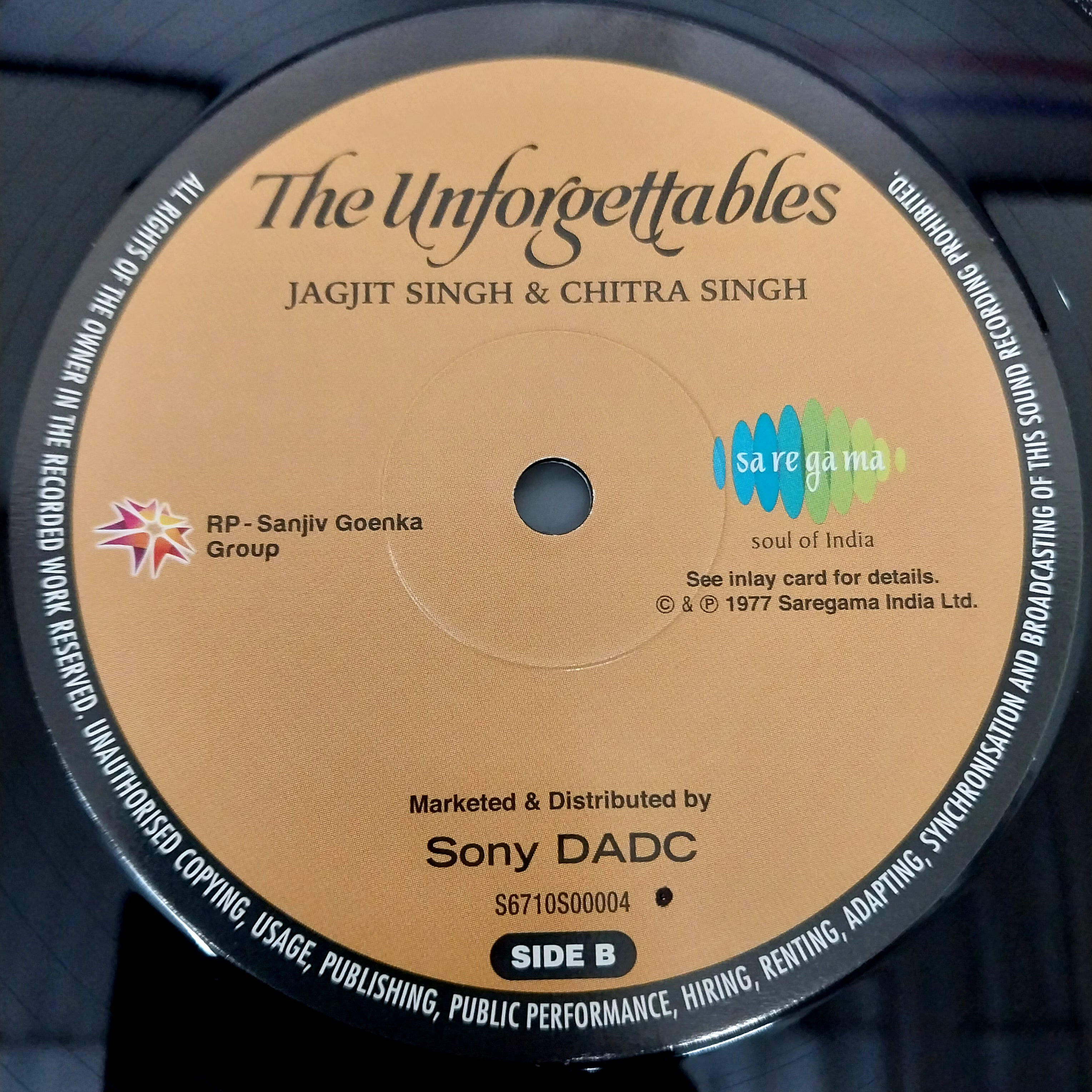 Jagjit & Chitra Singh - The Unforgettables  (Vinyl)