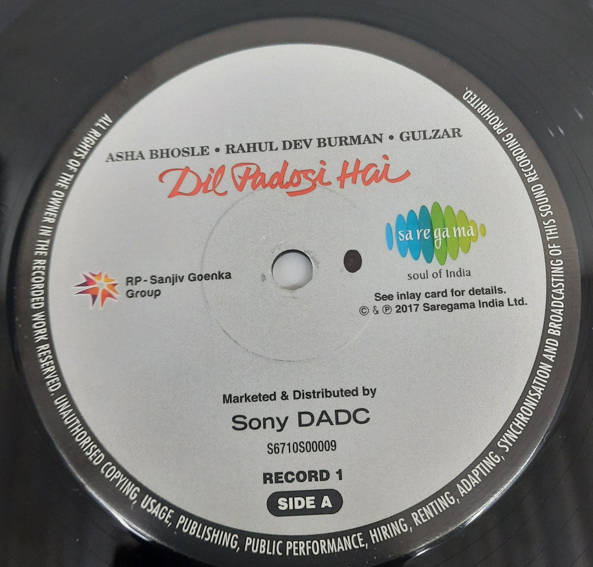 Asha Bhosle • R. D. Burman • Gulzar - Dil Padosi Hai (Vinyl) (2)