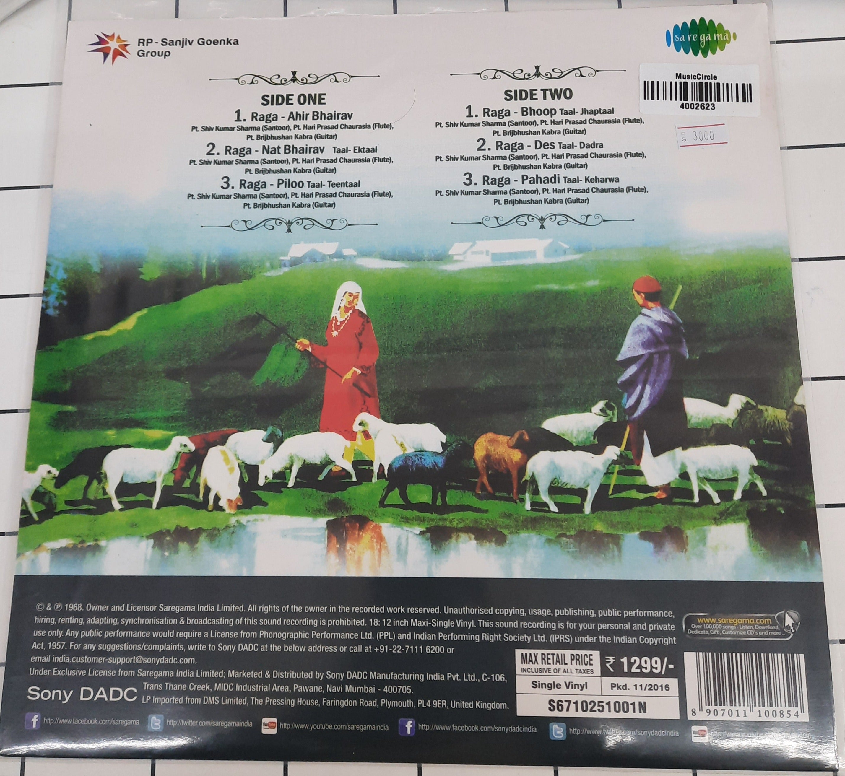 Pandit Shiv Kumar Sharma, Hariprasad Chaurasia, Brij Bhushan Kabra - Call Of The Valley (Vinyl)