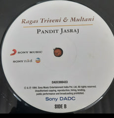 Pandit Jasraj - Live At The Queen Elizabeth Hall - London - Aug.1993 - Ragas Triveni & Multani (Vinyl)