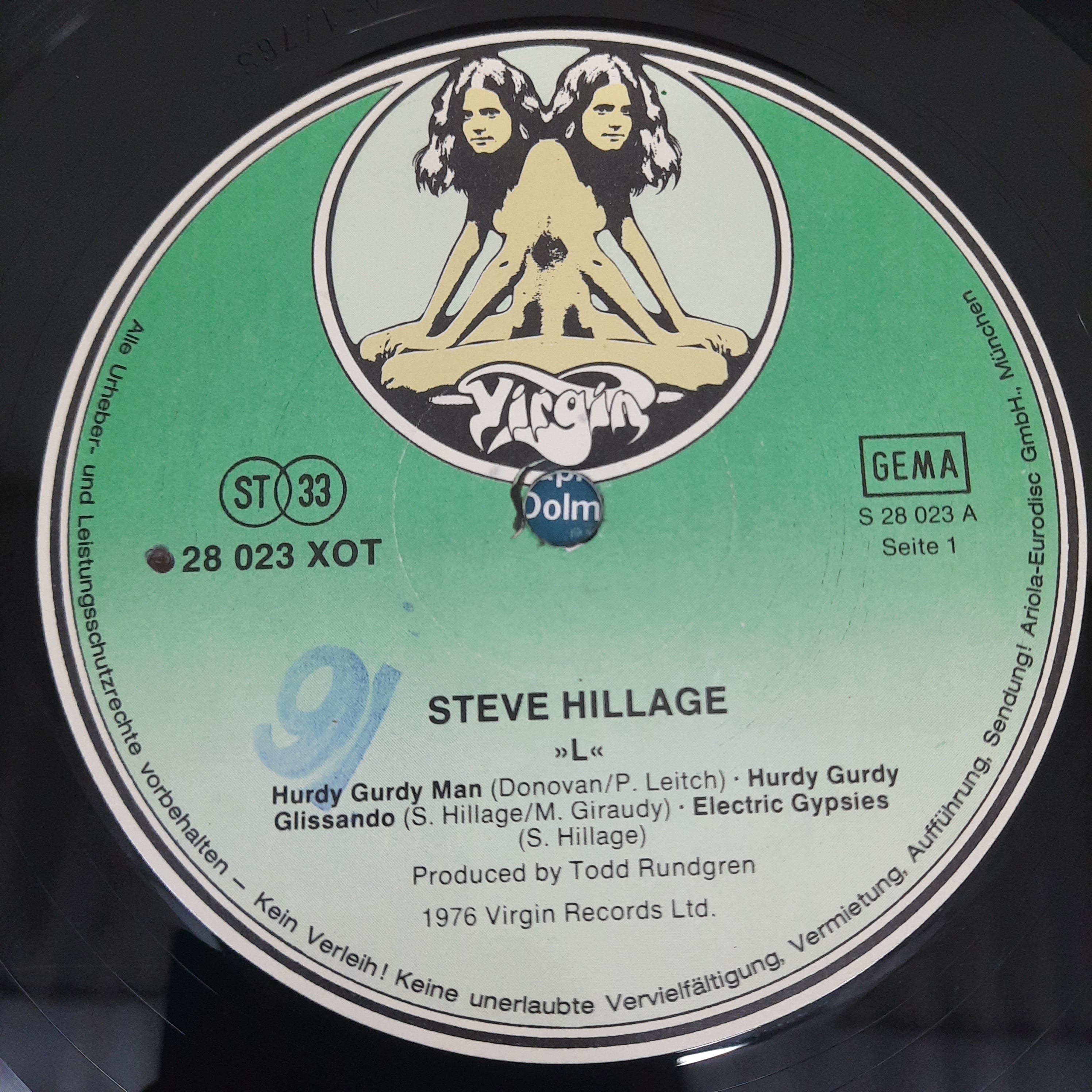 Steve Hillage - L (Vinyl)