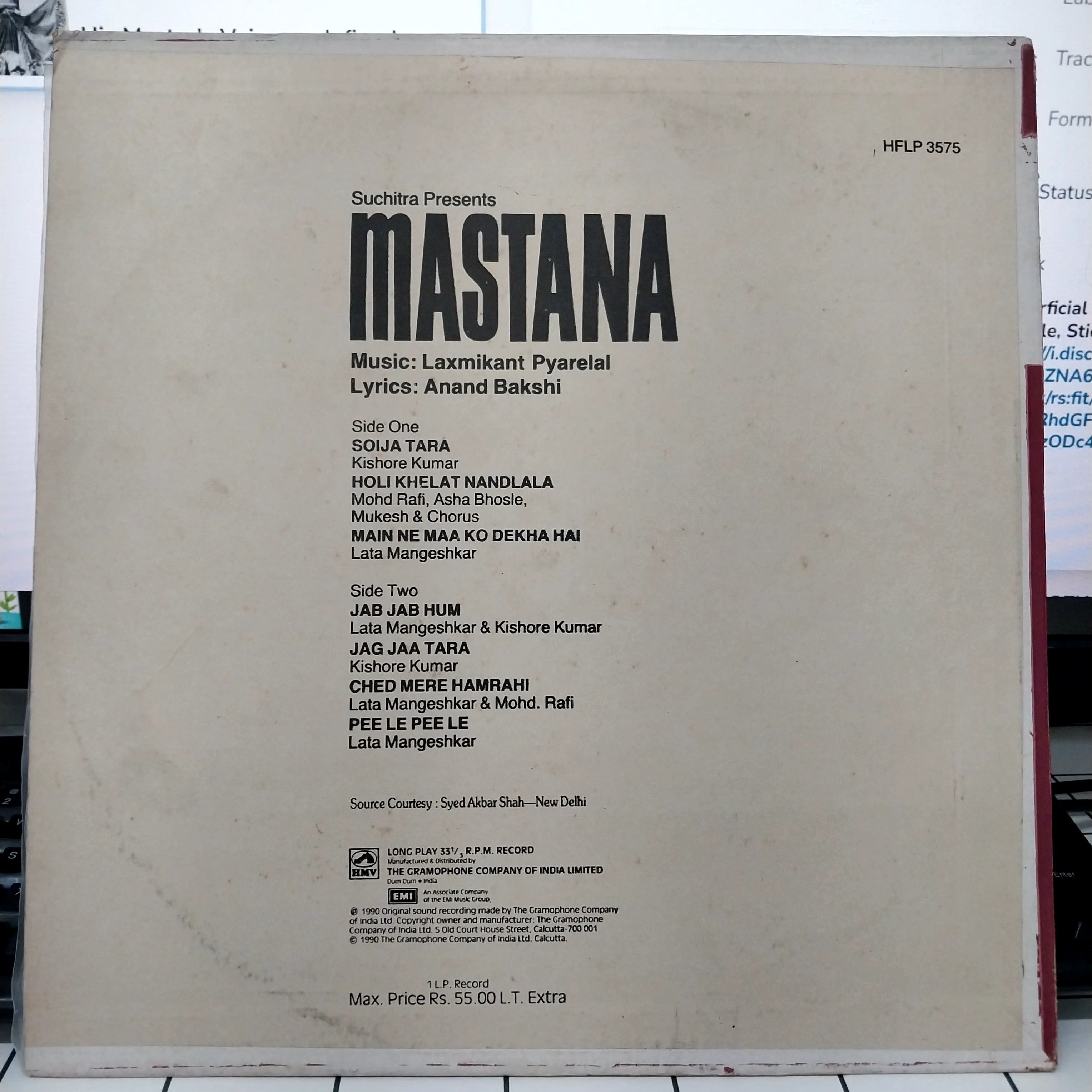 Laxmikant-Pyarelal - Mastana (Vinyl)