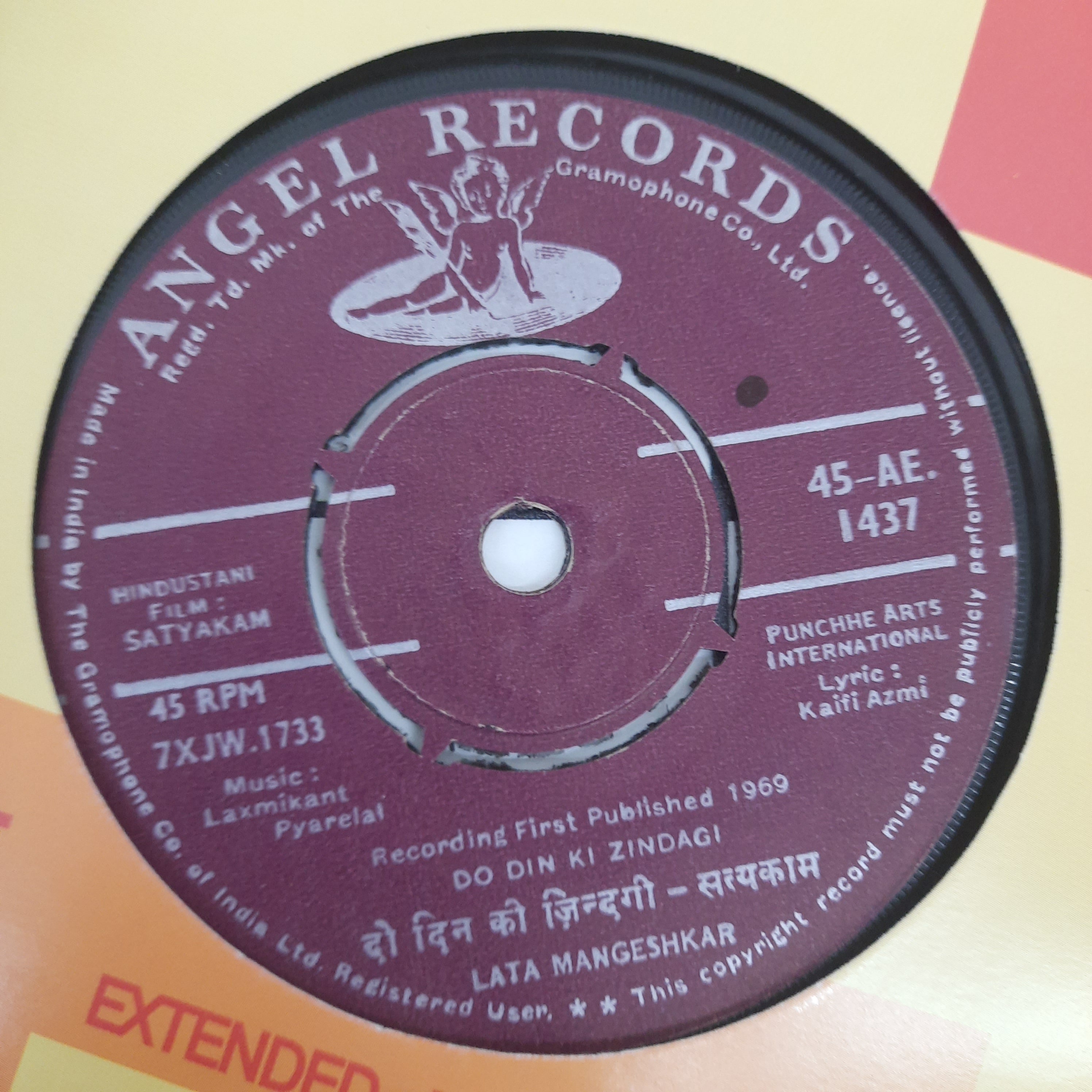 Laxmikant-Pyarelal - Satyakam (45-RPM)