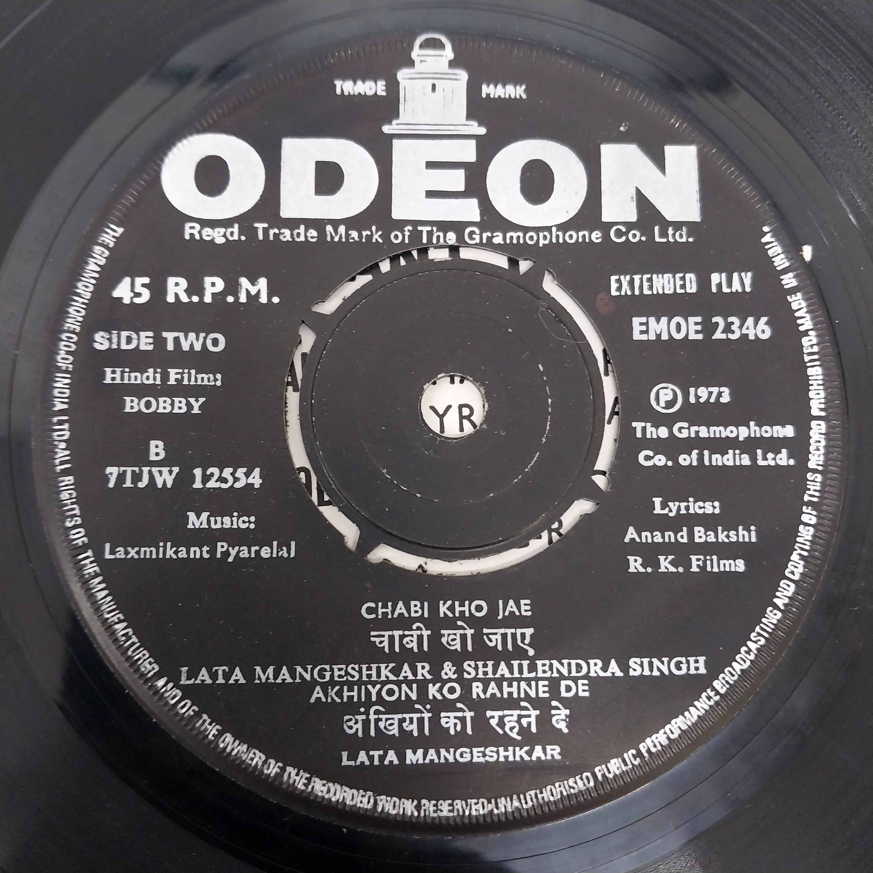 Laxmikant-Pyarelal - Bobby (45-RPM)