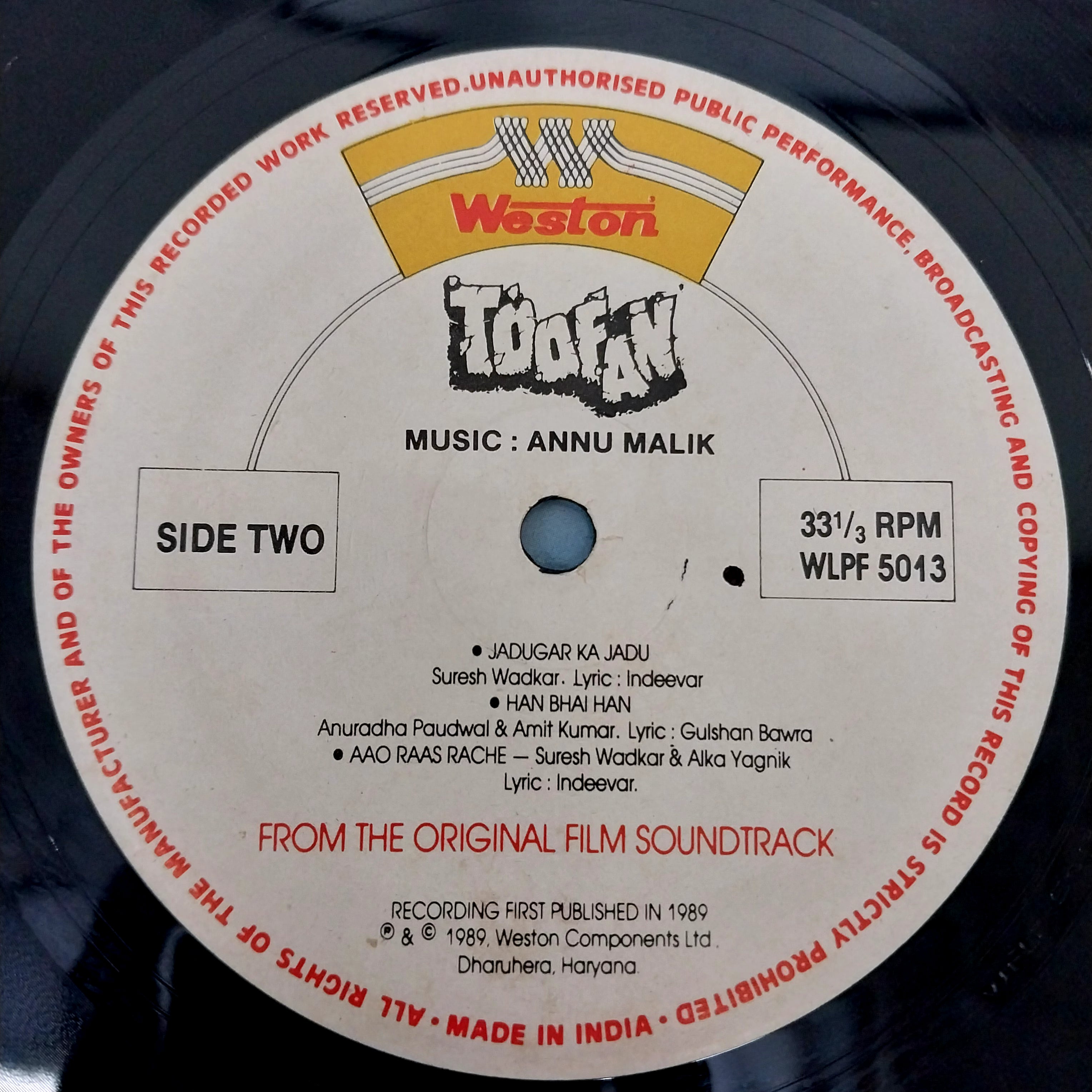 Anu Malik - Toofan (Vinyl)