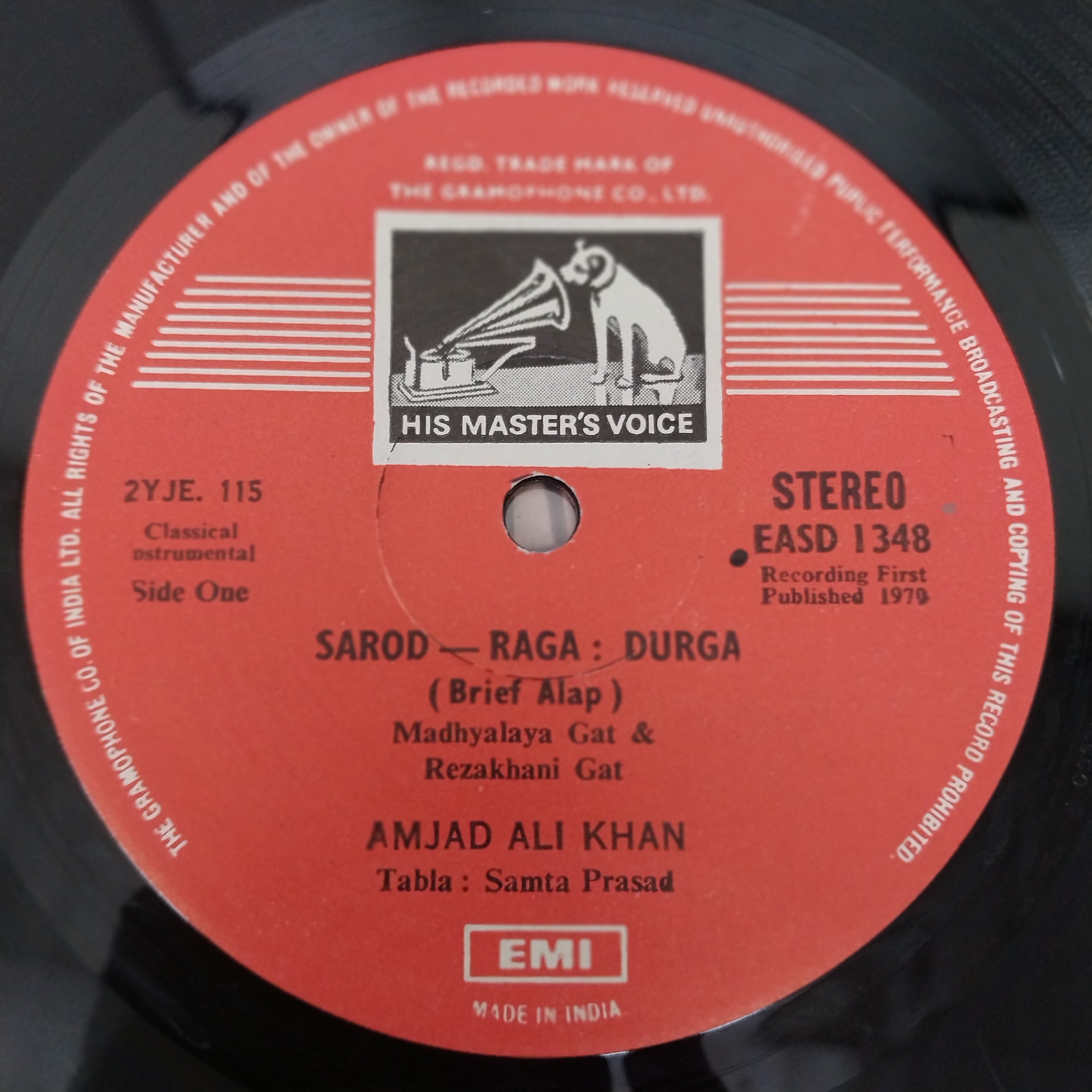 Amjad Ali Khan - Raga Durga / Raga Nandkauns (Vinyl)