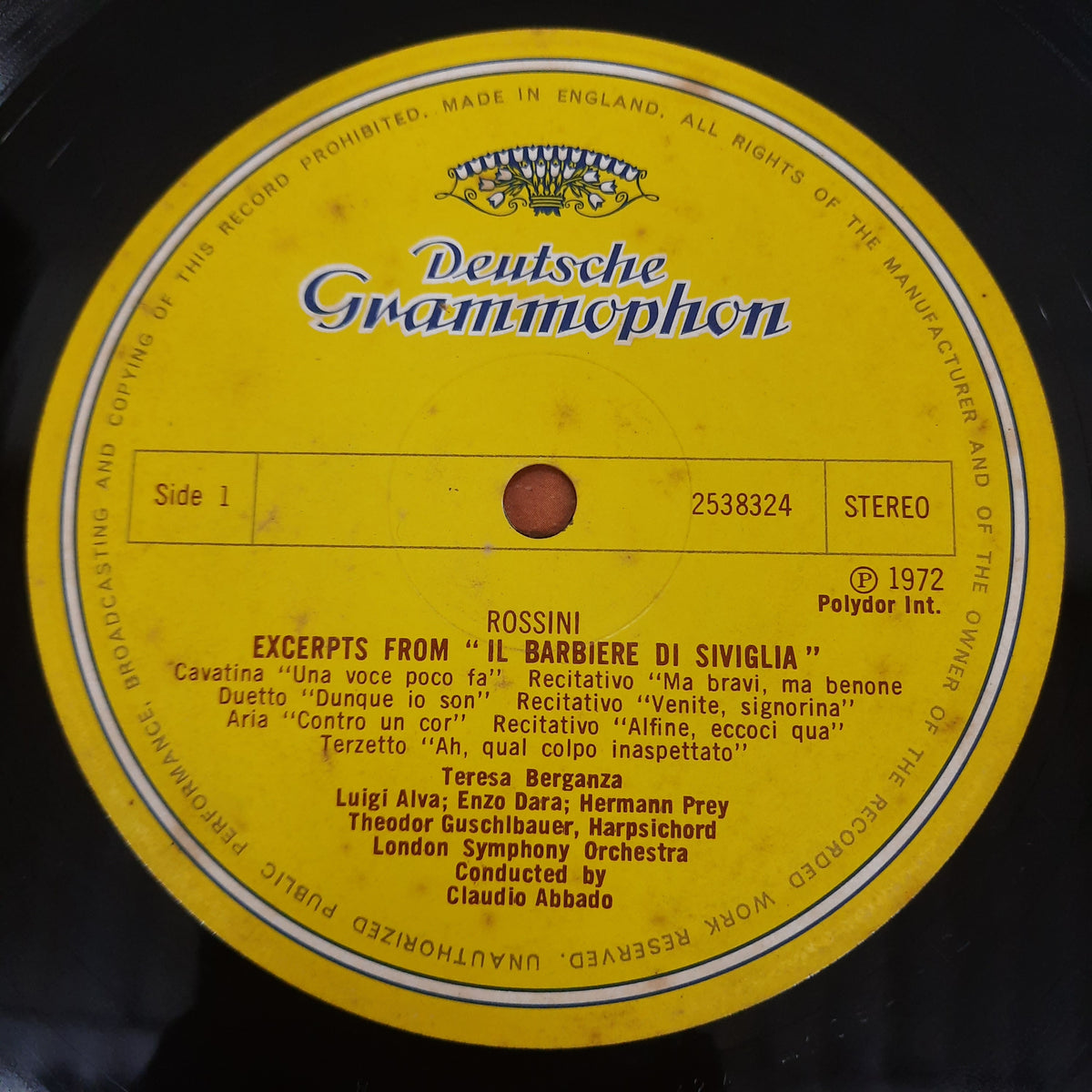 Teresa Berganza Singt Gioacchino Rossini - Il Barbiere Di Siviglia, La Cenerentola (Vinyl)