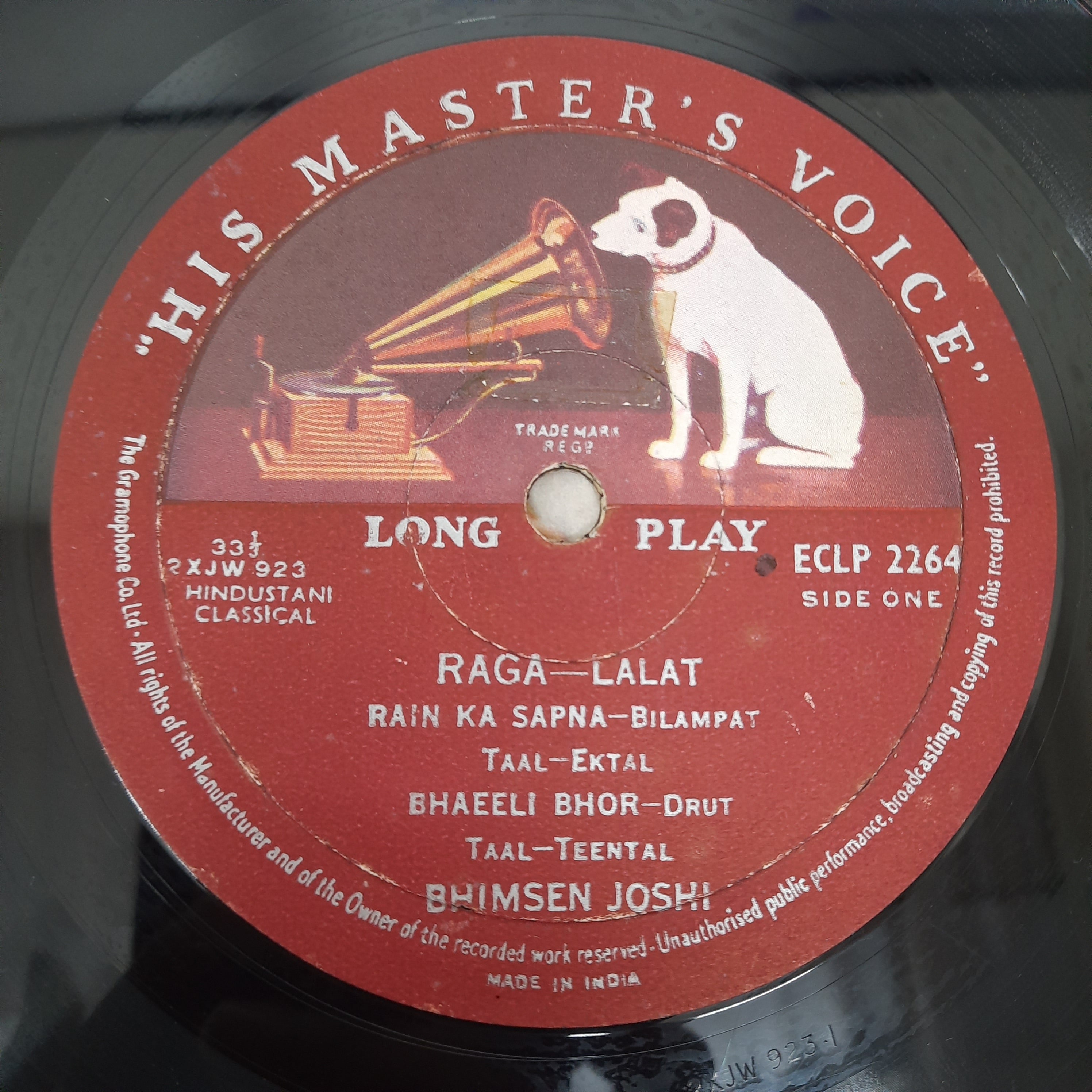 Bhimsen Joshi - Raga Lalit / Raga Shudh-Kalyan (Vinyl)