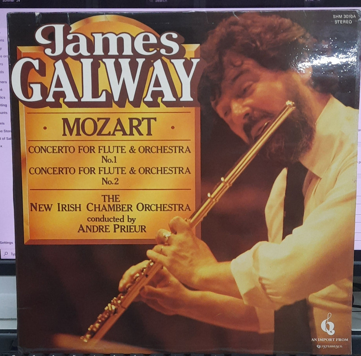 James Galway, Wolfgang Amadeus Mozart, New Irish Chamber Orchestra, The Conducted By André Prieur - Concerto For Flute & Orchestra No. 1 / Concerto For Flute & Orchestra No. 2 (Vinyl)