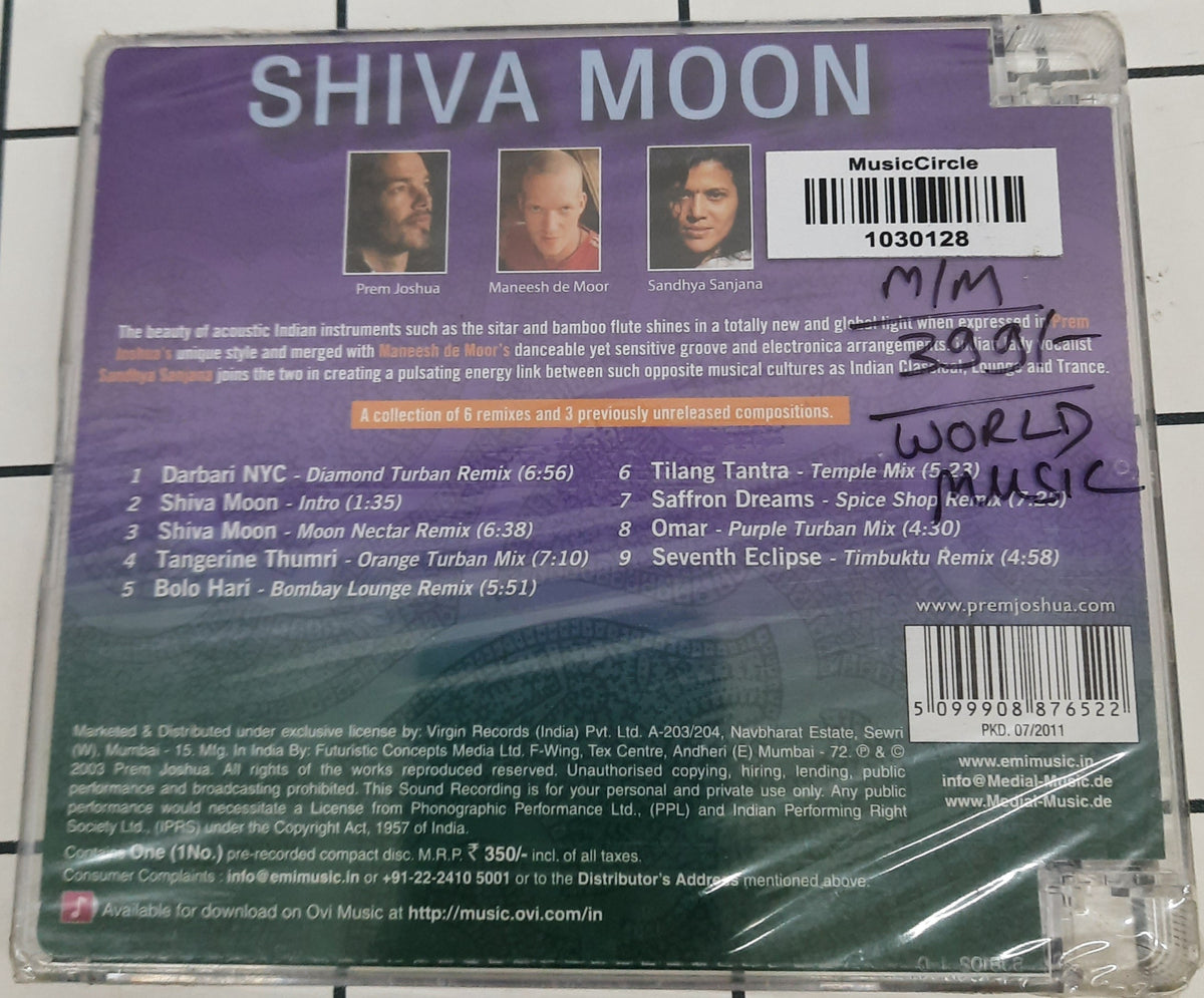 Prem Joshua remixed by Maneesh De Moor - Shiva Moon (CD)