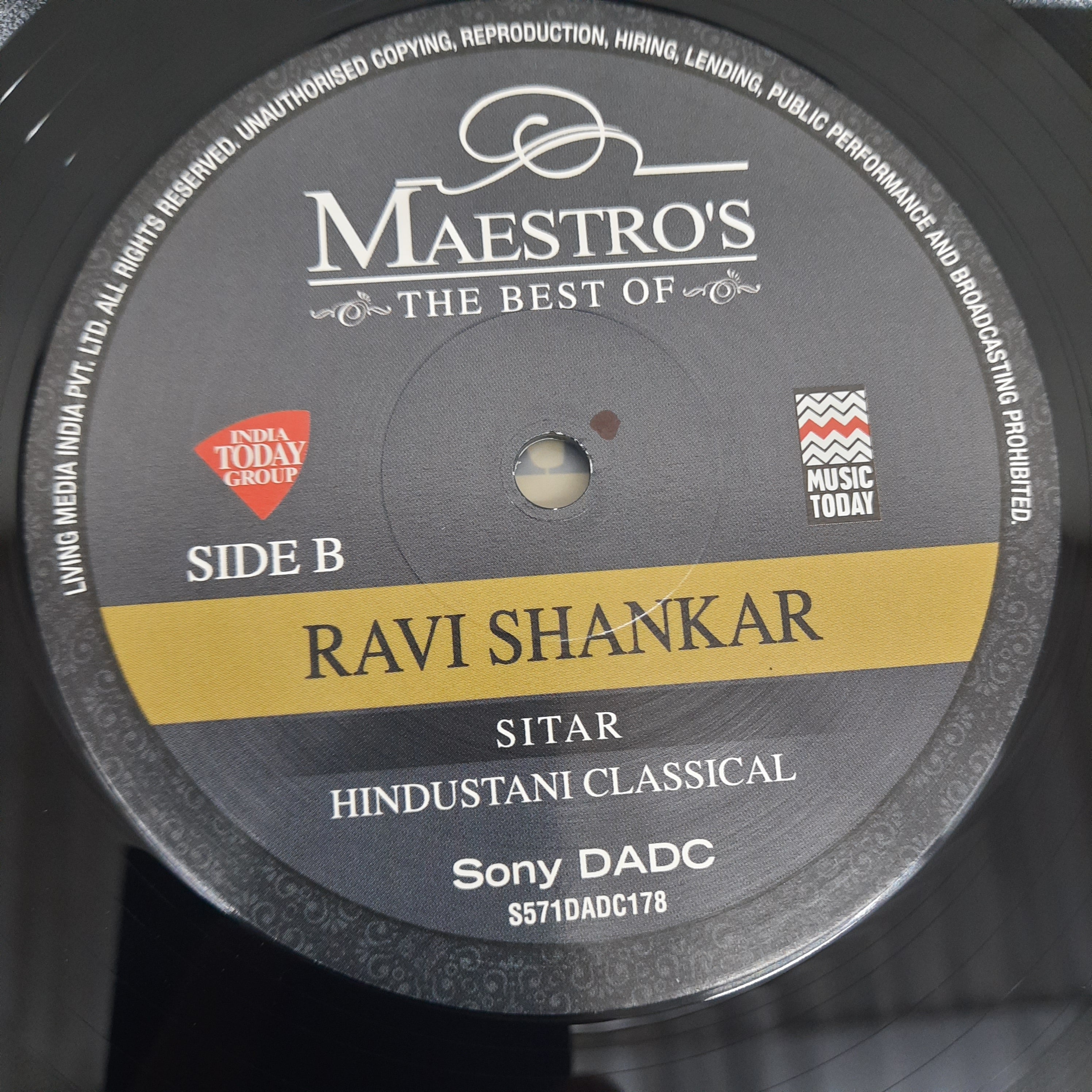 Ravi Shankar - The Best Of Maestro's - Sitar Hindustani Classical (Vinyl)