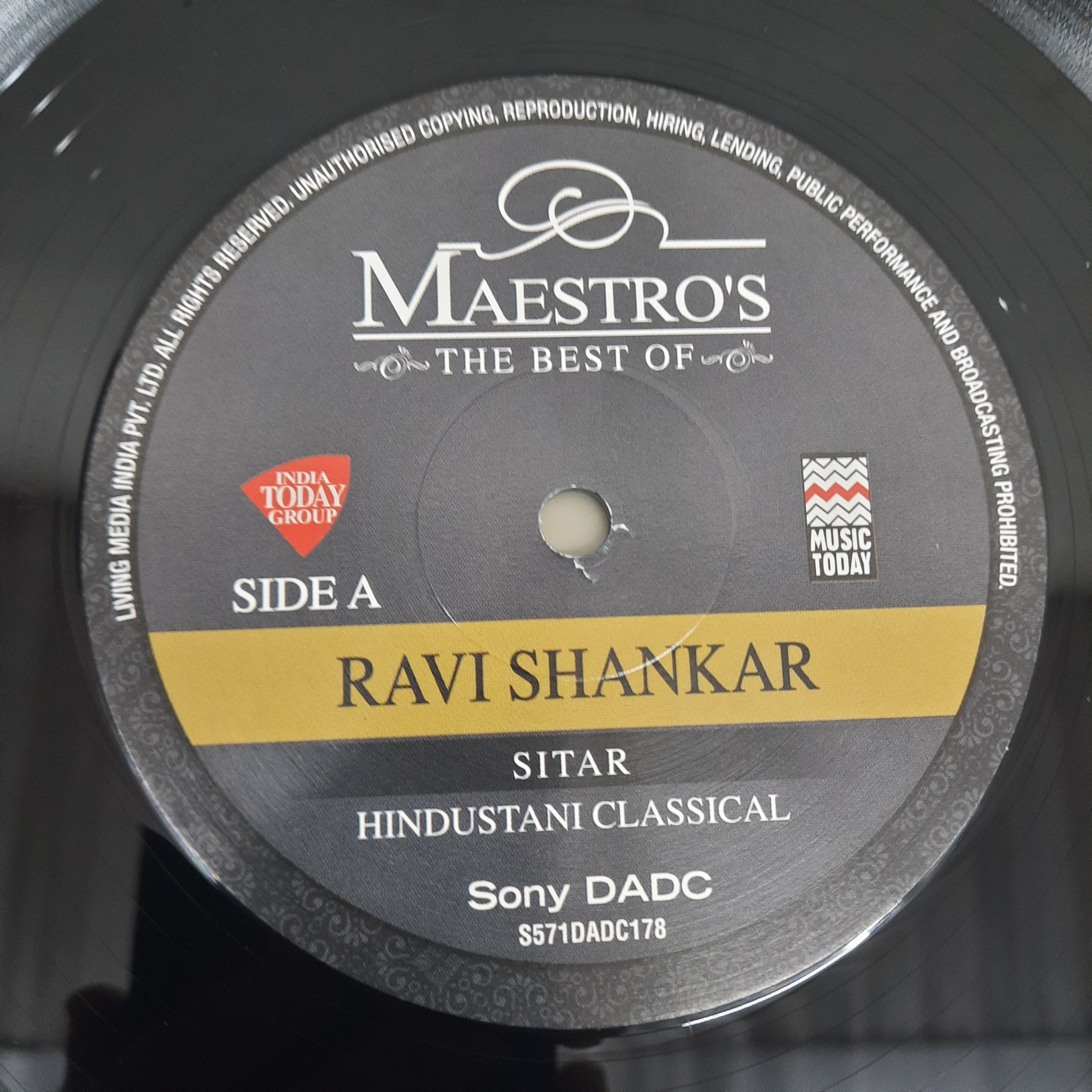 Ravi Shankar - The Best Of Maestro's - Sitar Hindustani Classical (Vinyl)