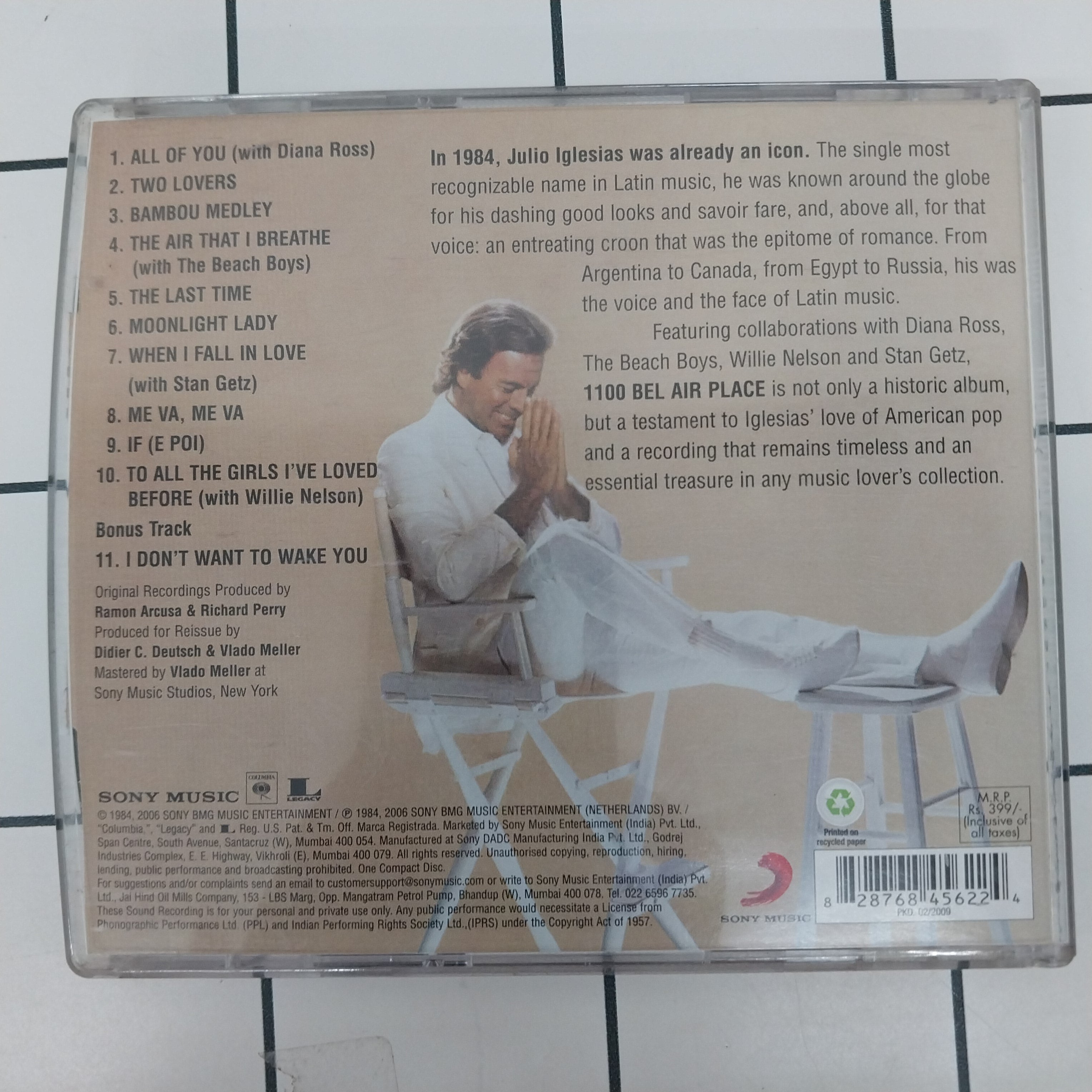 Julio Iglesias - 1100 Bel Air Place (CD)