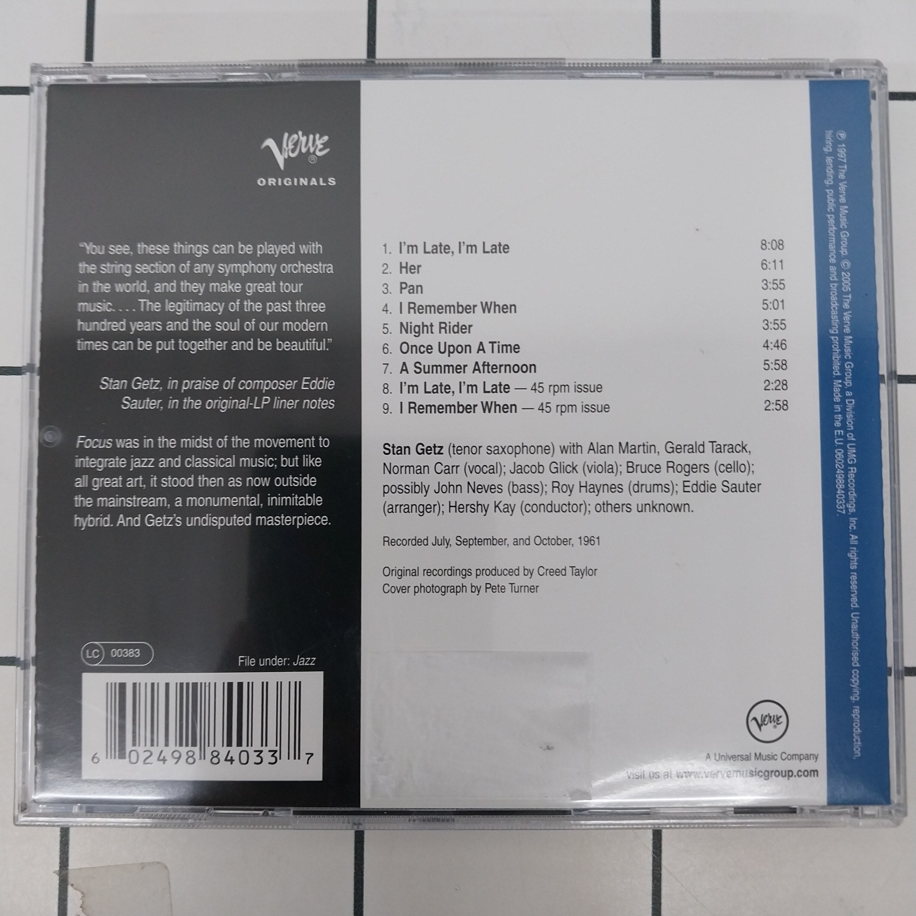 Stan Getz - Focus (CD)