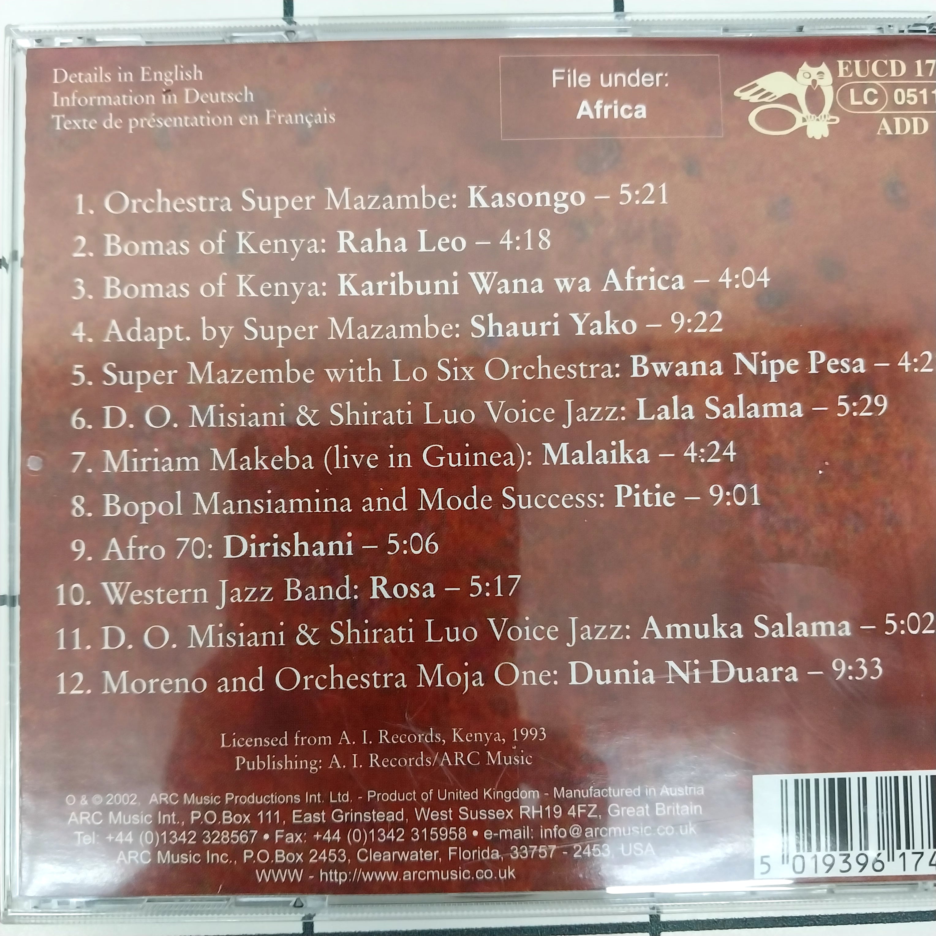 Various - The Most Beautiful Songs Of Africa (CD)