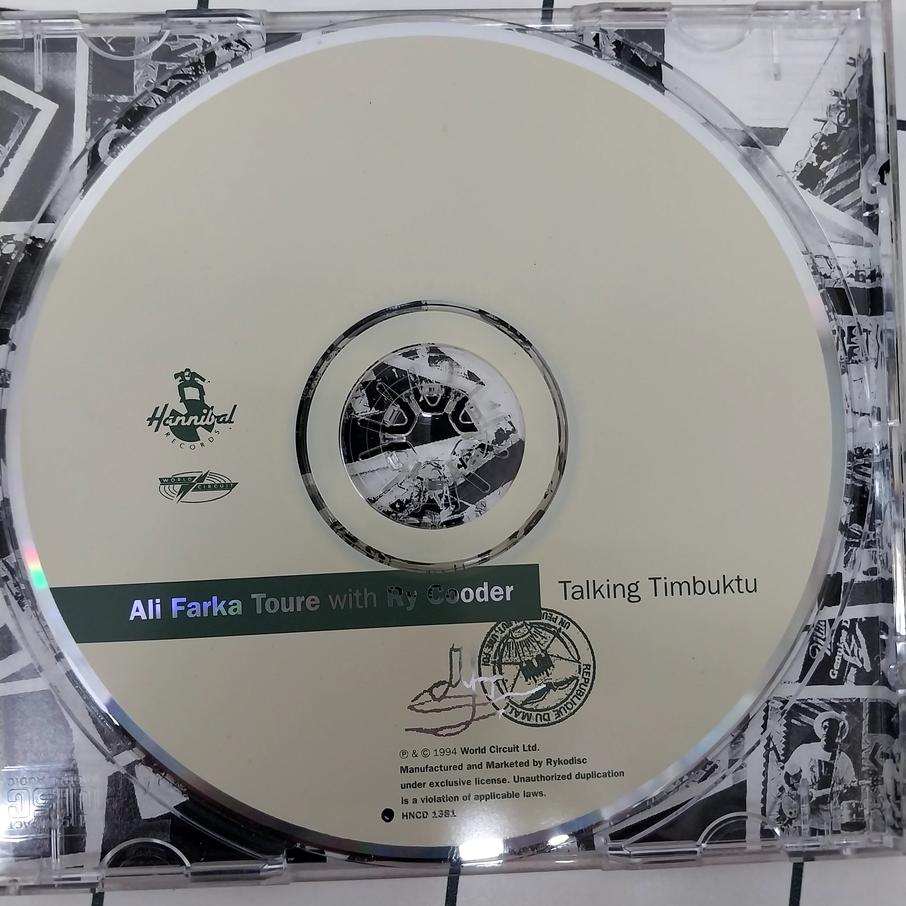 Ali Farka Touré With Ry Cooder - Talking Timbuktu (CD)