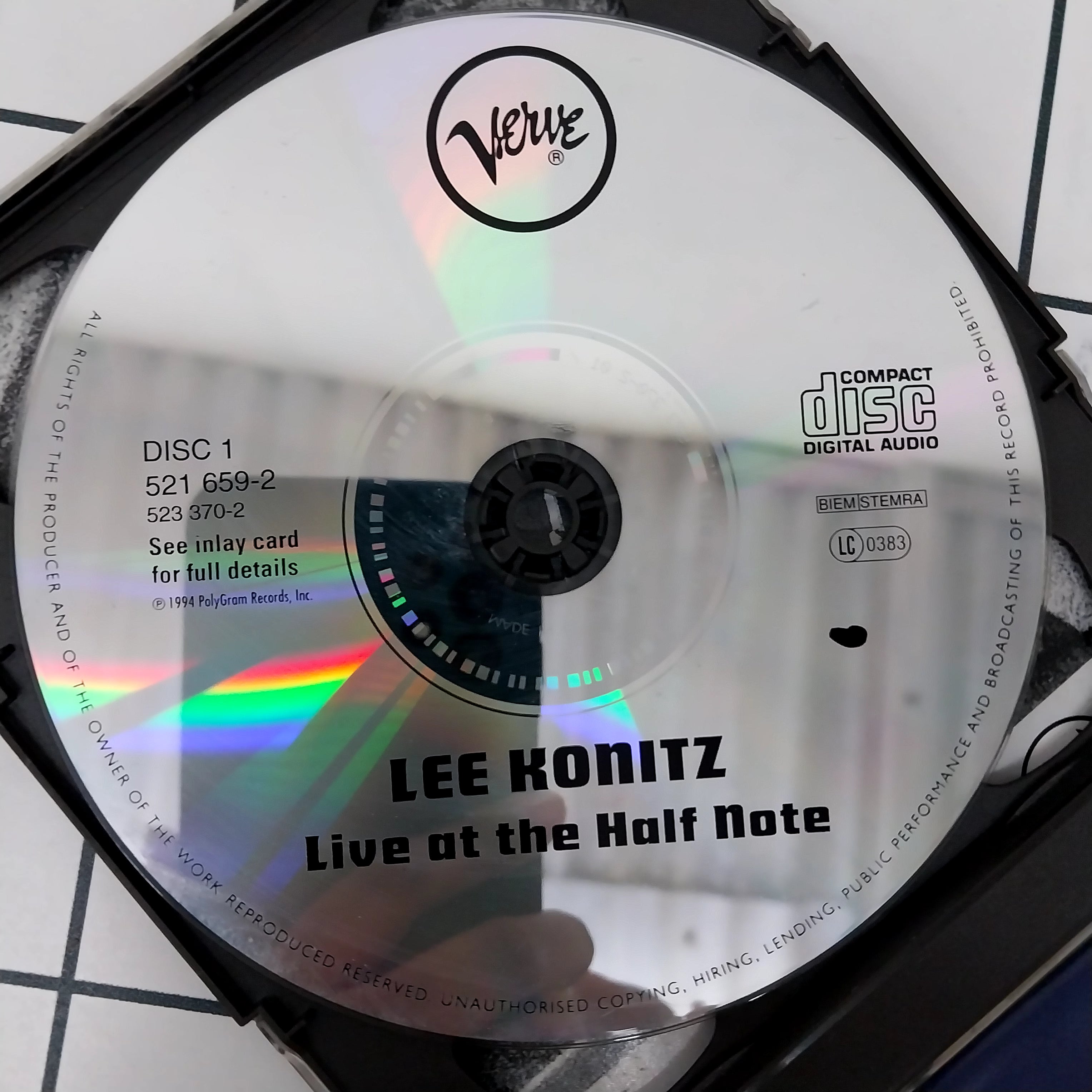 Lee Konitz - Live At The Half Note (CD) (2)