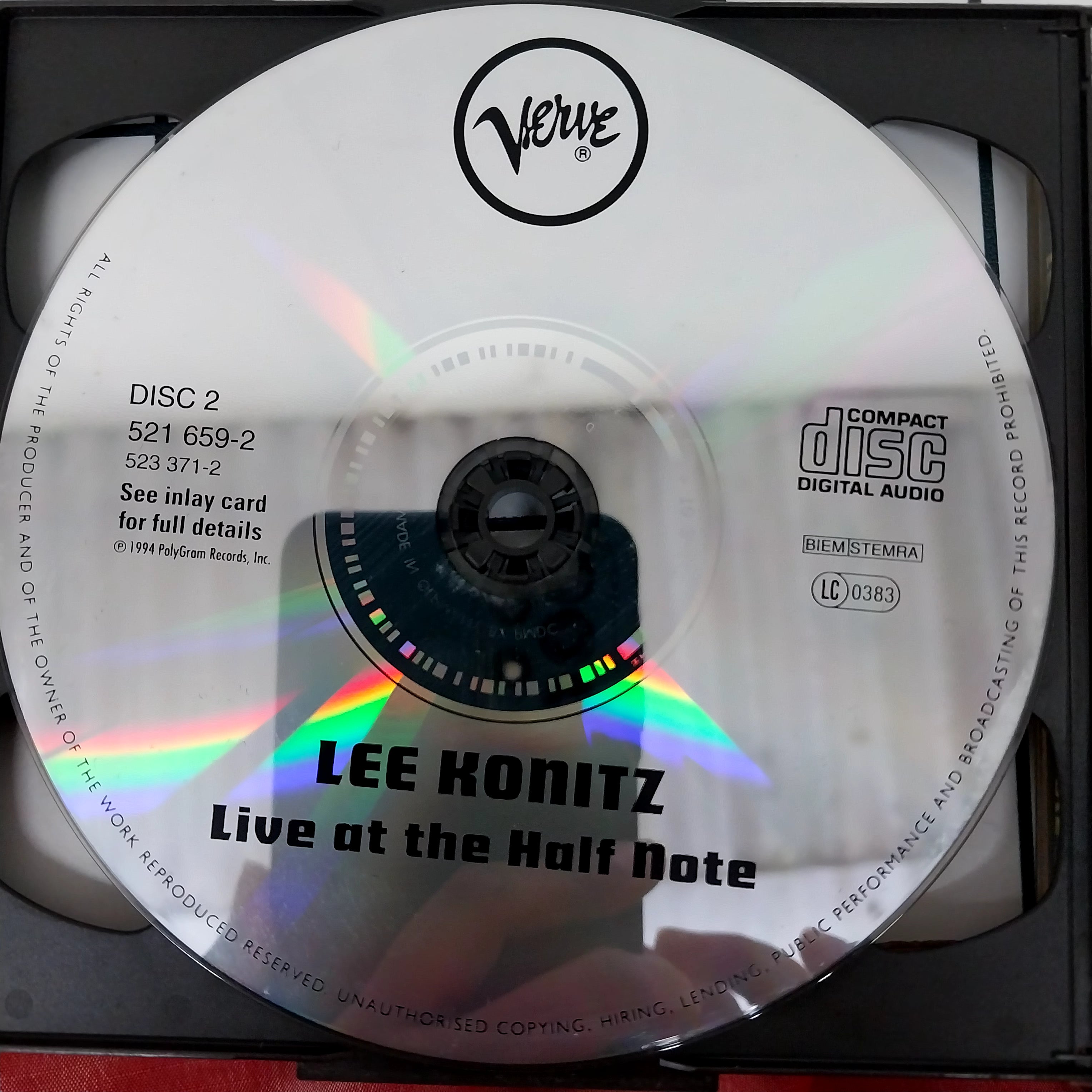 Lee Konitz - Live At The Half Note (CD) (2)