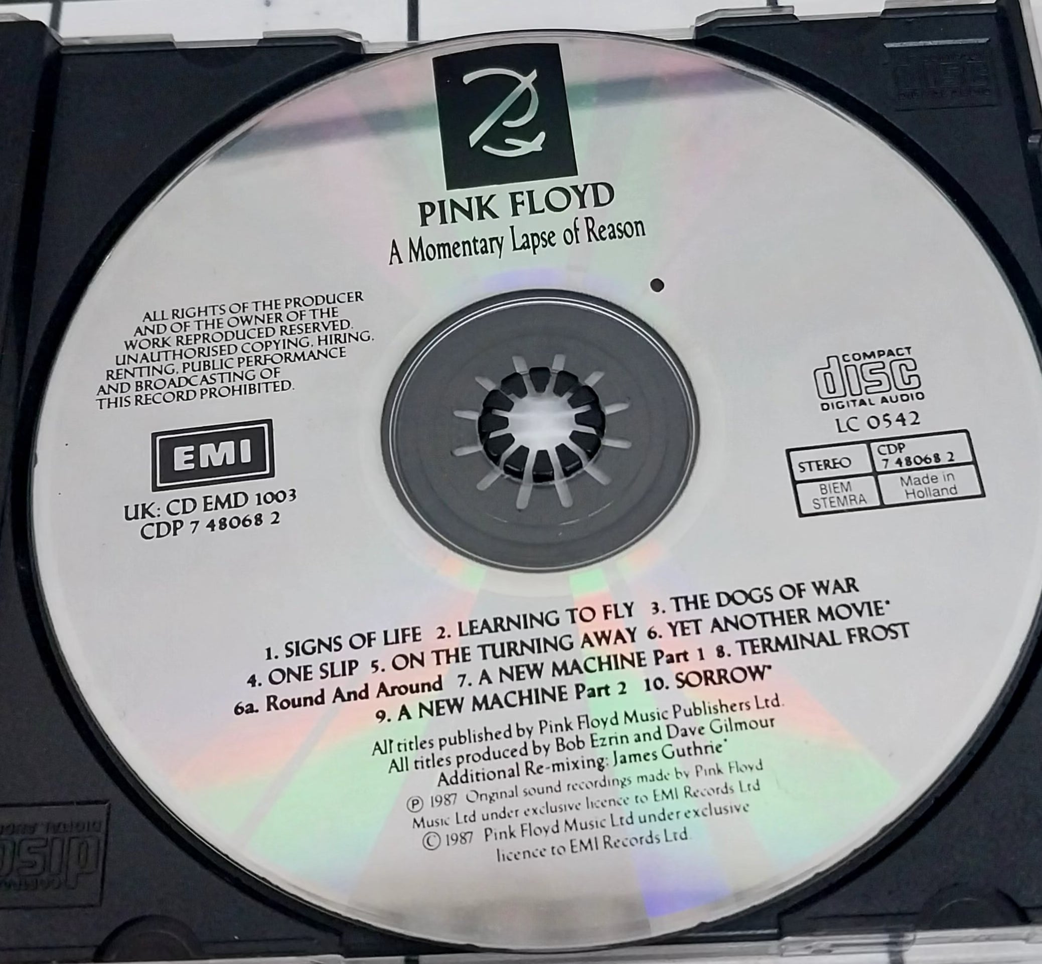 Pink Floyd - A Momentary Lapse Of Reason (CD)