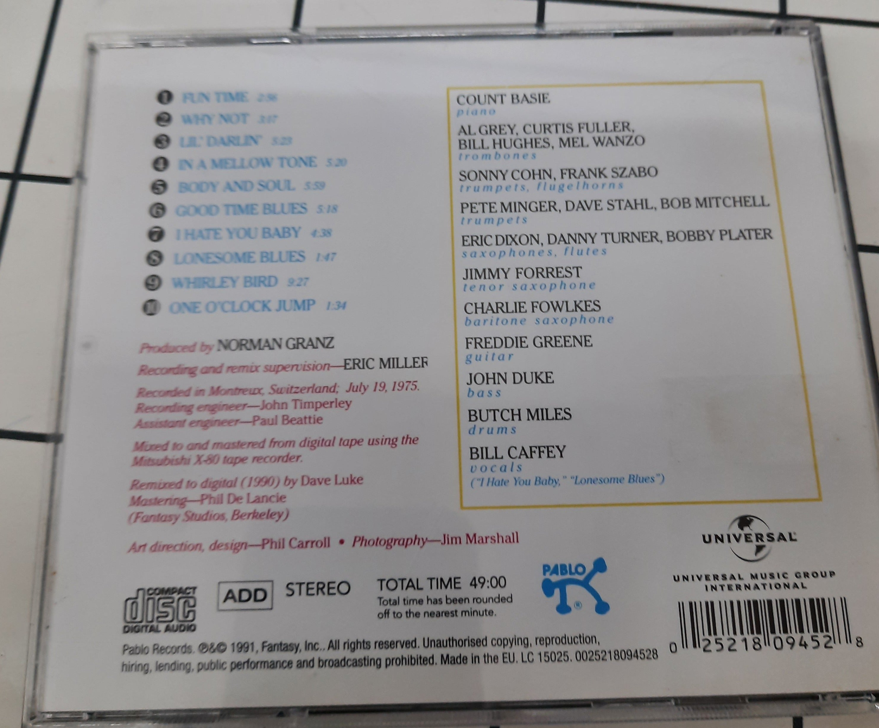 Count Basie Big Band  -  Fun Time (CD)