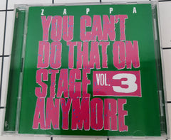 Frank Zappa - You Can't Do That On Stage Anymore Vol. 3 (CD) (2)