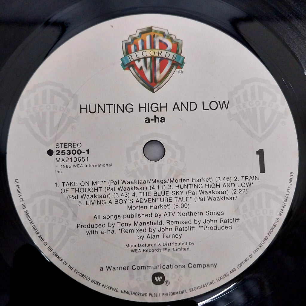 a-ha - Hunting High And Low (Vinyl)