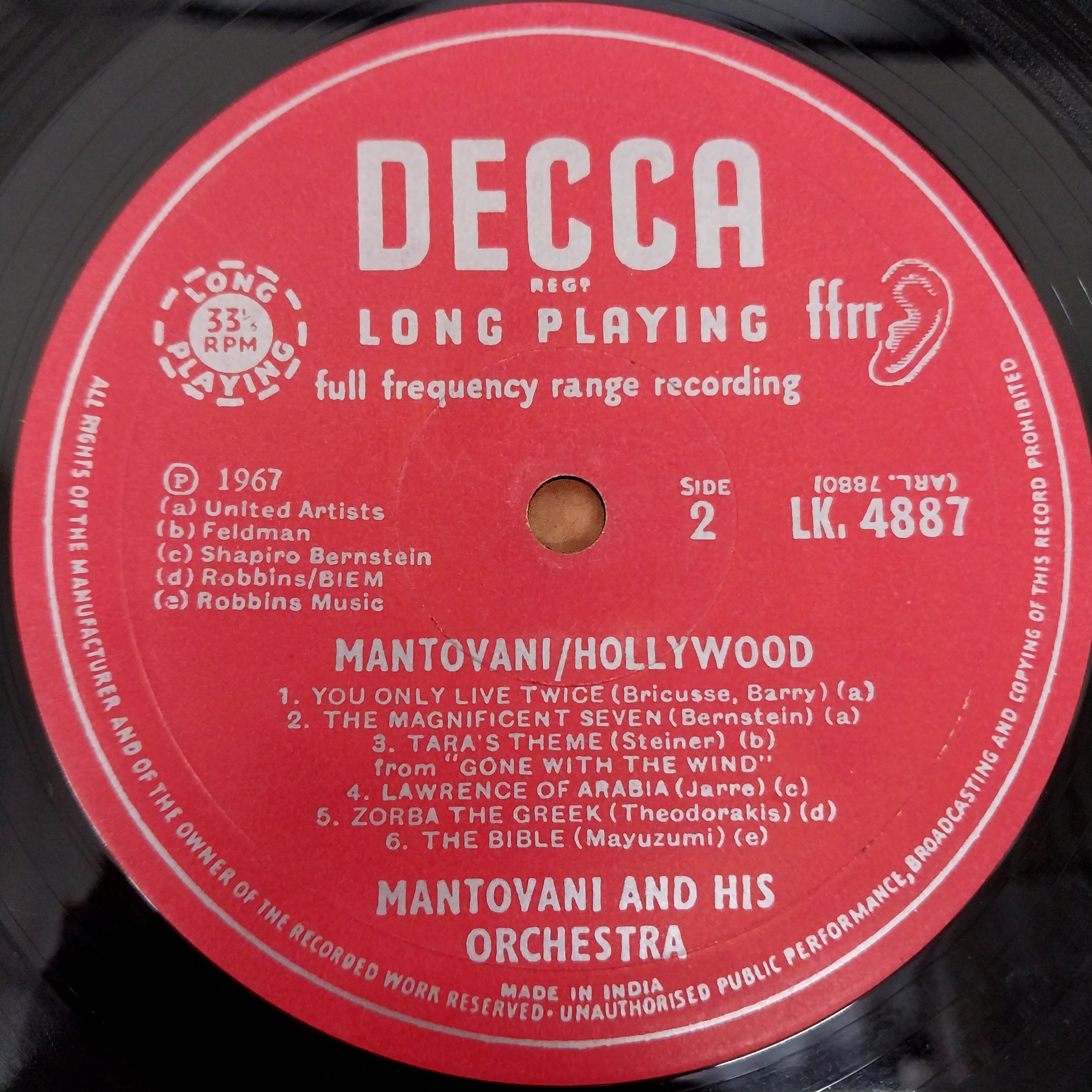 Mantovani - Hollywood (Vinyl)