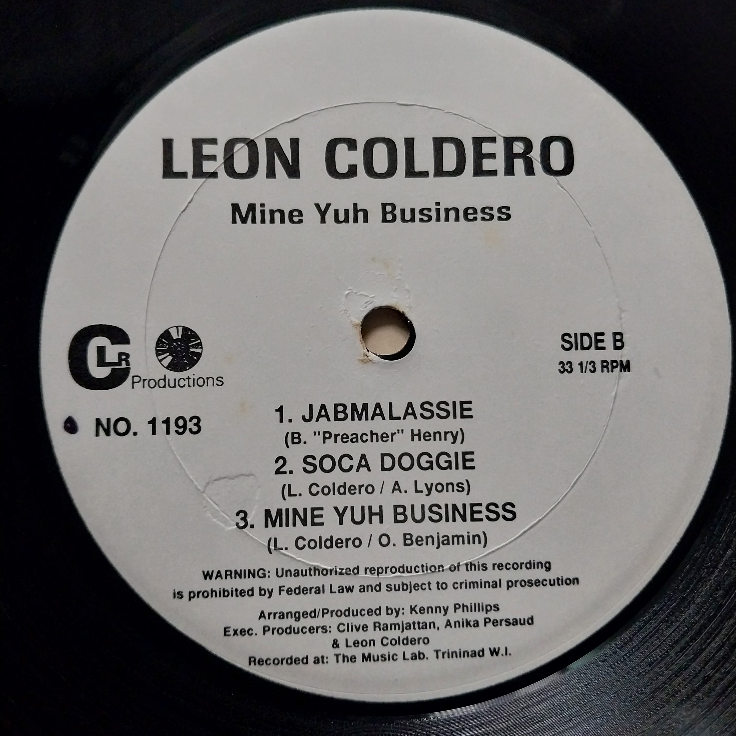 Leon Coldero - Mine Yuh Business (Vinyl)