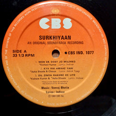 Vanraj Bhatia - Surkhiyaan (Vinyl)