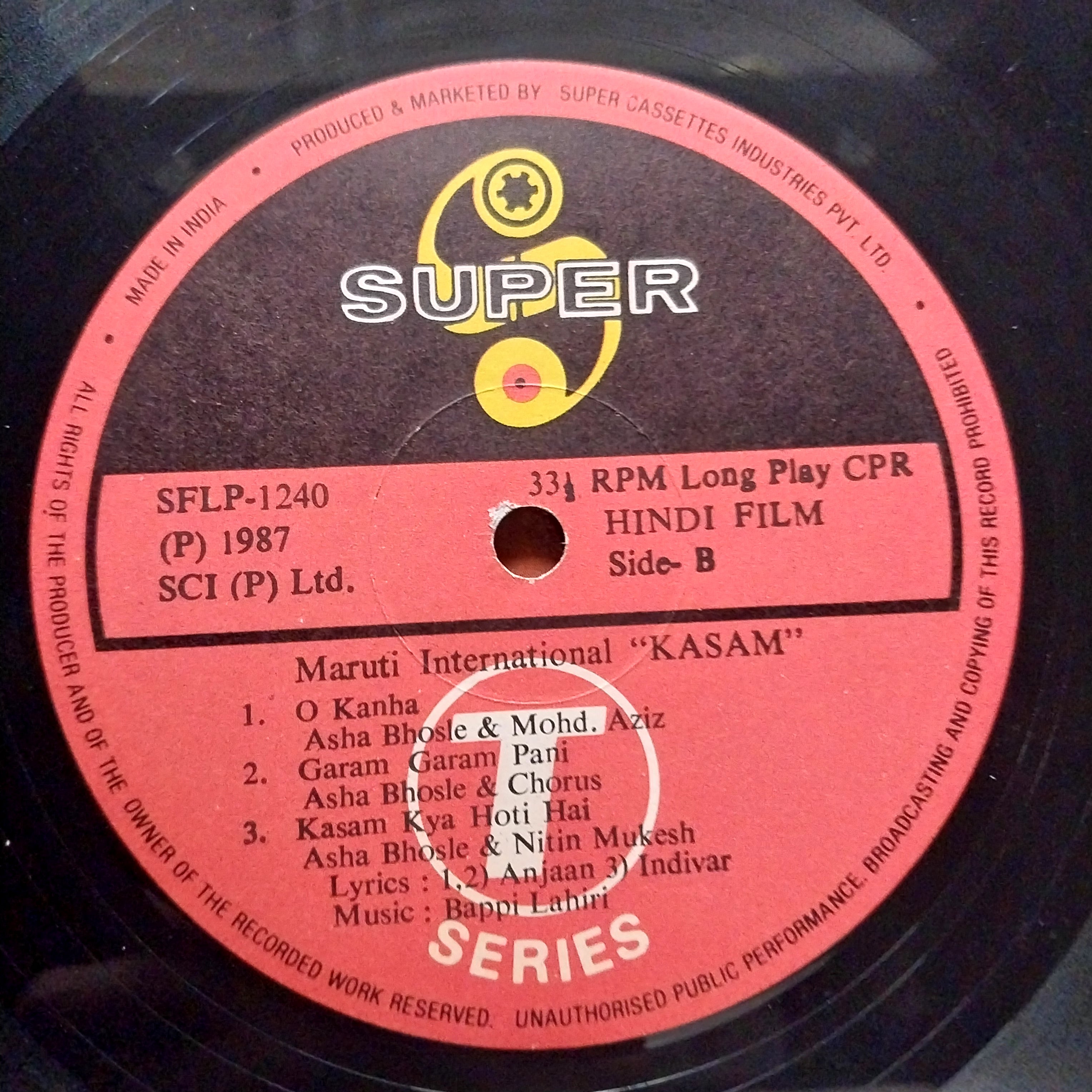 Bappi Lahiri - Kasam (Vinyl)