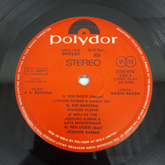 R. D. Burman -  Sholay (Sound And Dialogue Album) (Vinyl)