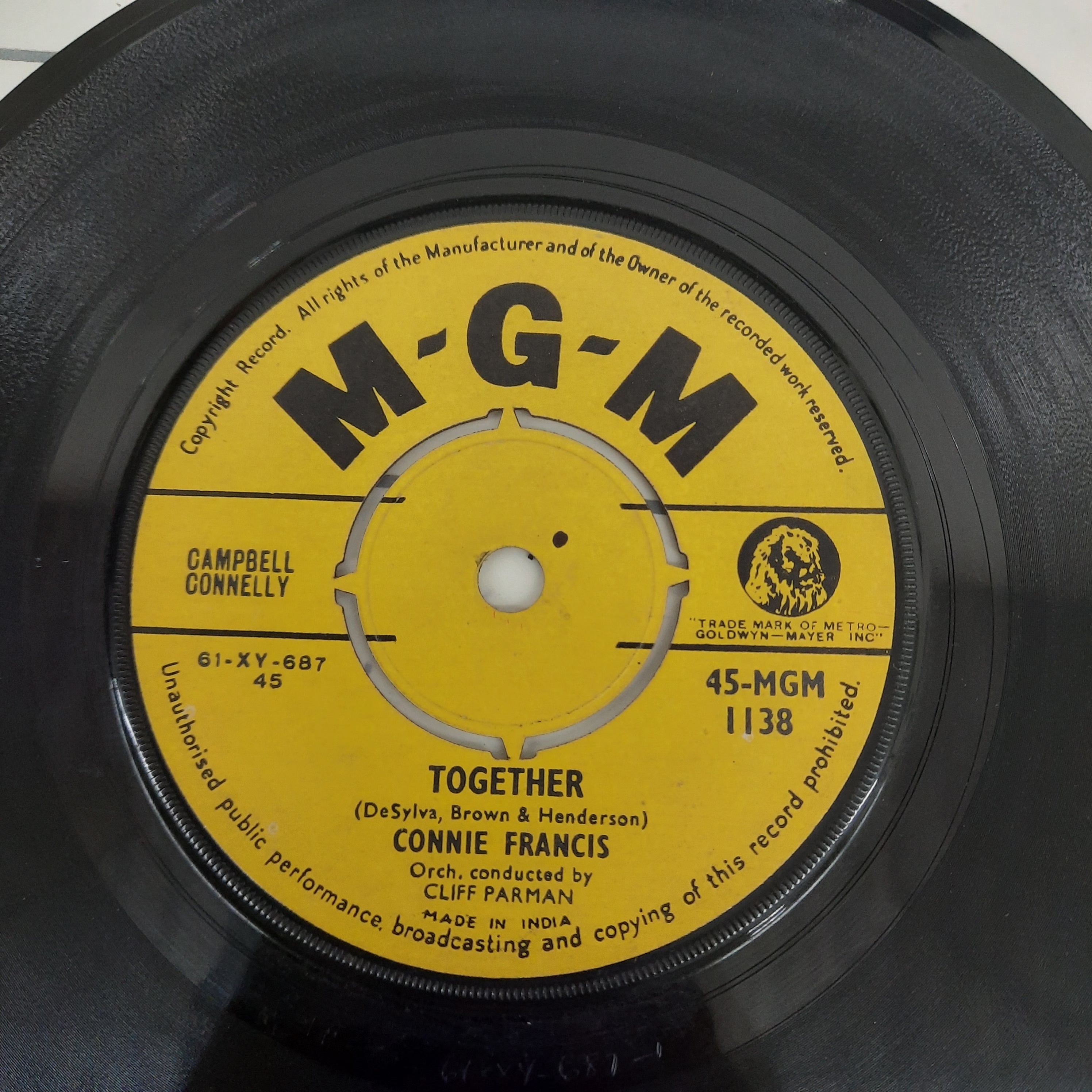 Connie Francis - Together (45-RPM)