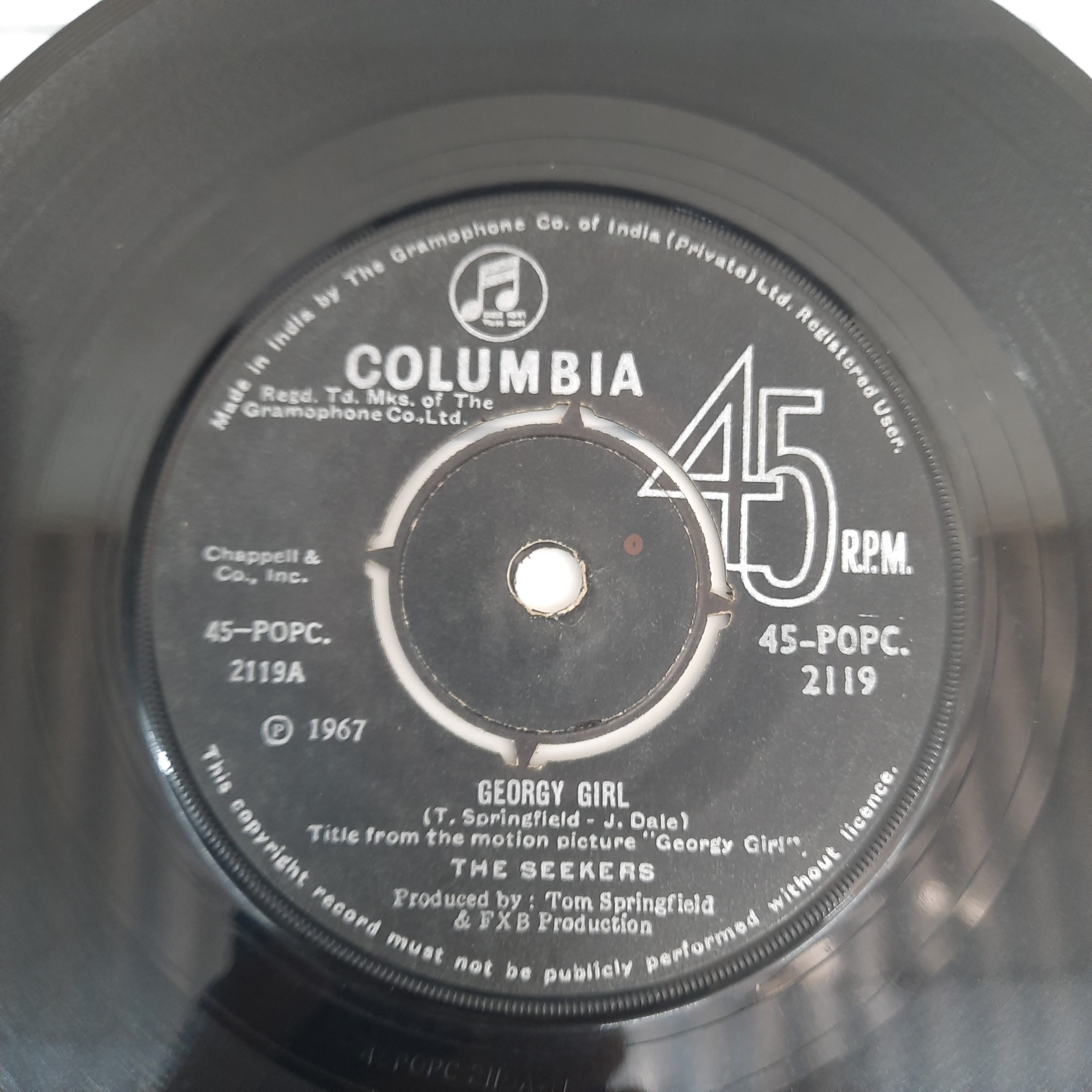 The Seekers - Georgy Girl (45-RPM)