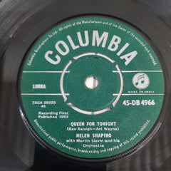 Helen Shapiro With Martin Slavin And His Orchestra - Queen For Tonight (45-RPM)