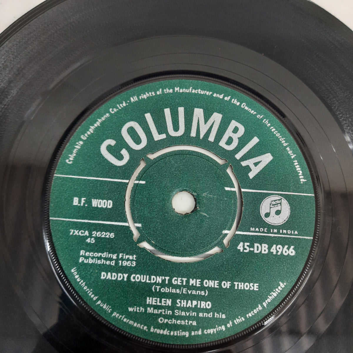 Helen Shapiro With Martin Slavin And His Orchestra - Queen For Tonight (45-RPM)