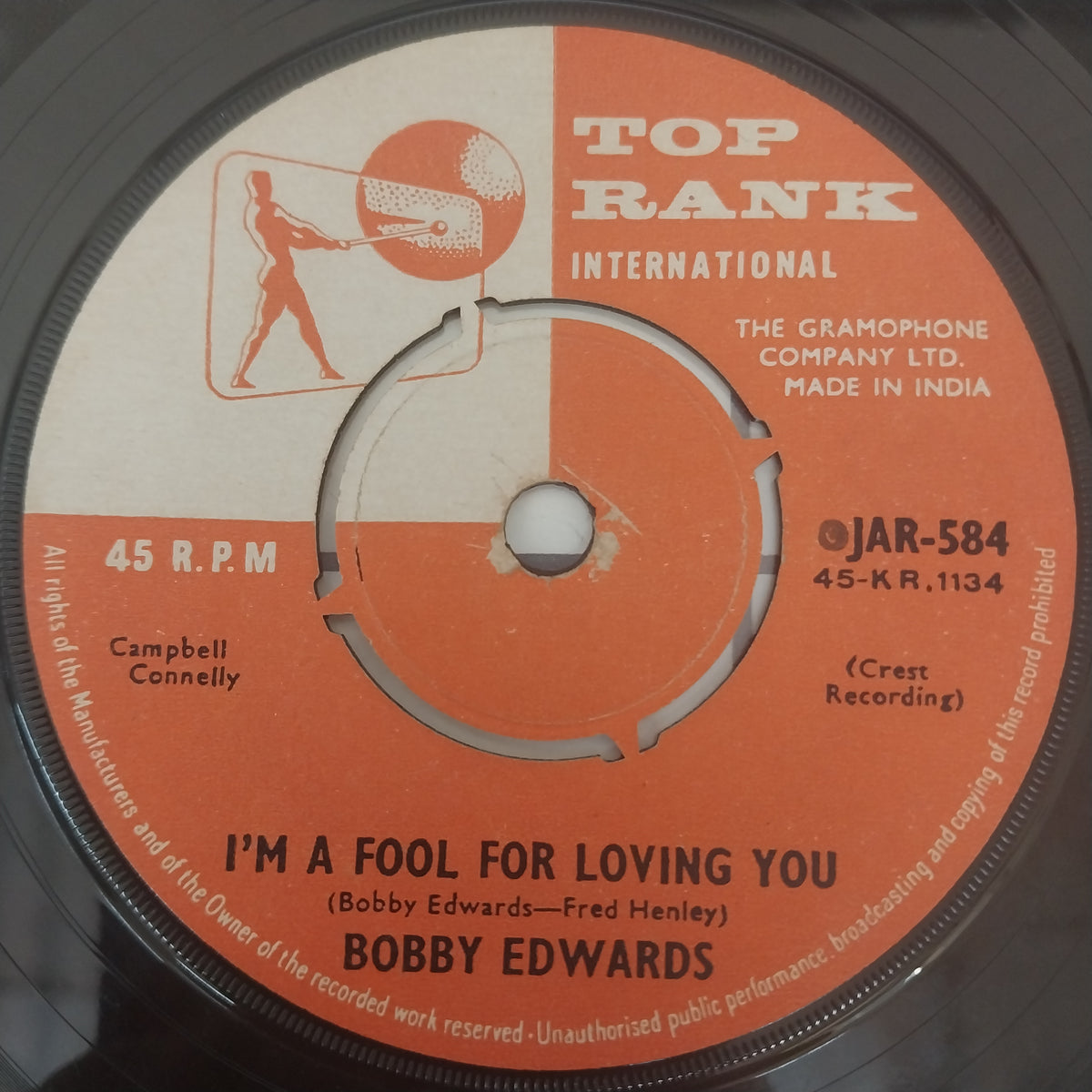 Bobby Edwards (3) - You're The Reason (45-RPM)