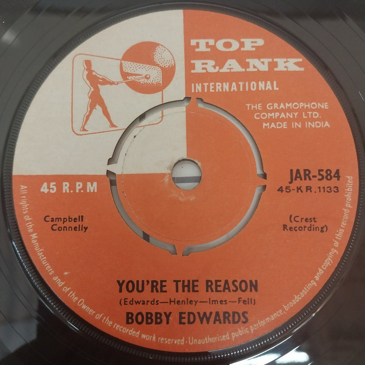 Bobby Edwards (3) - You're The Reason (45-RPM)