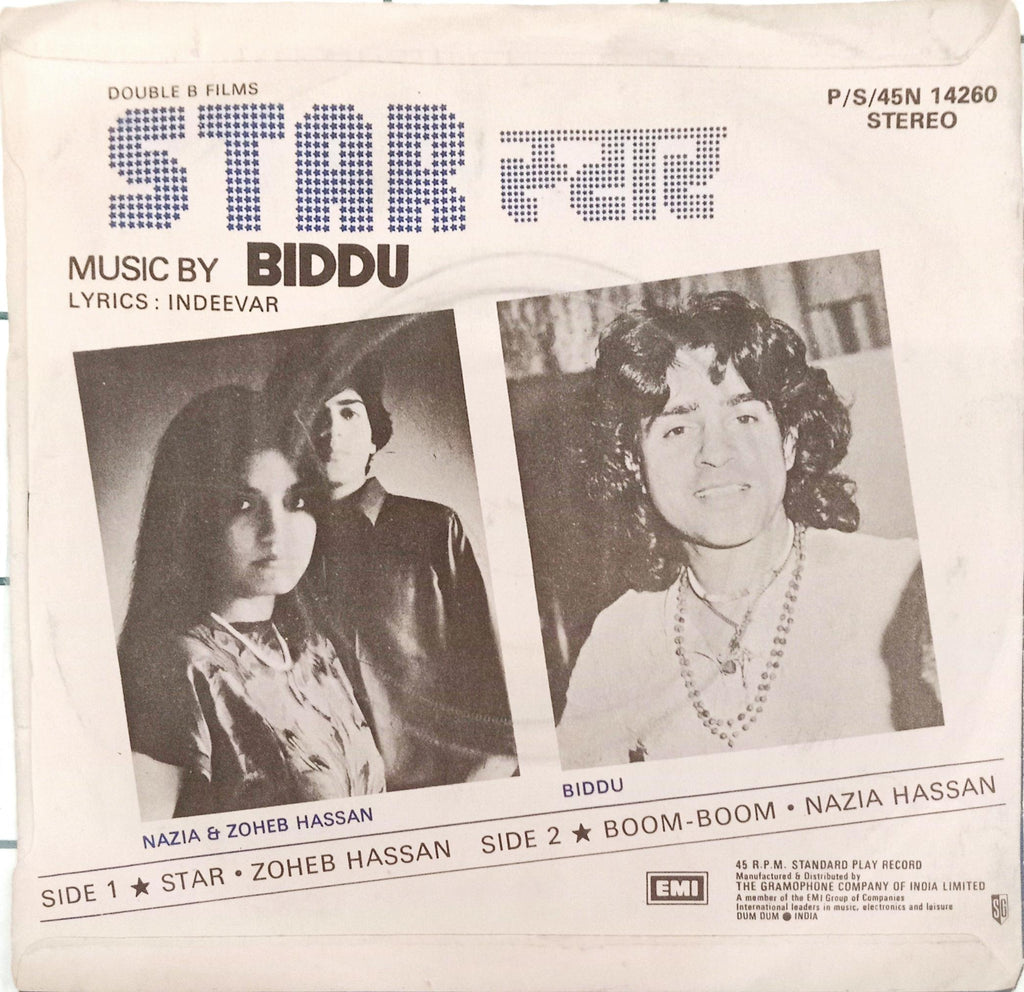 Nazia*, Zoheb Hassan, Biddu - Star (45-RPM)