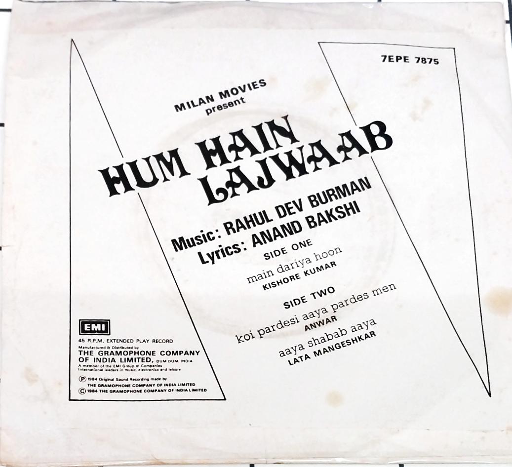Rahul Dev Burman-  Hum Hain Lajwaab (45-RPM)