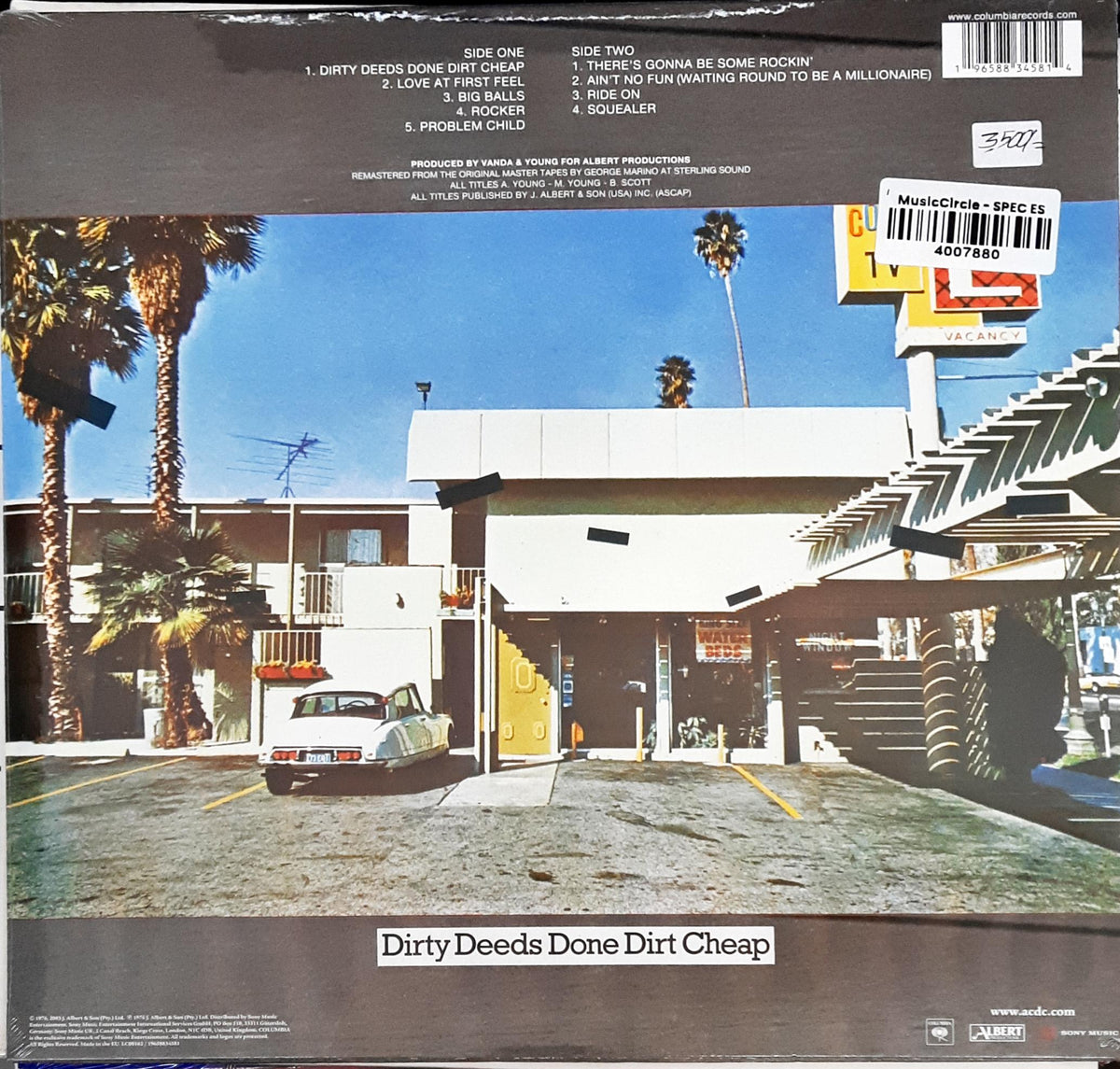 AC/DC - Dirty Deeds Done Dirt Cheap (Vinyl)