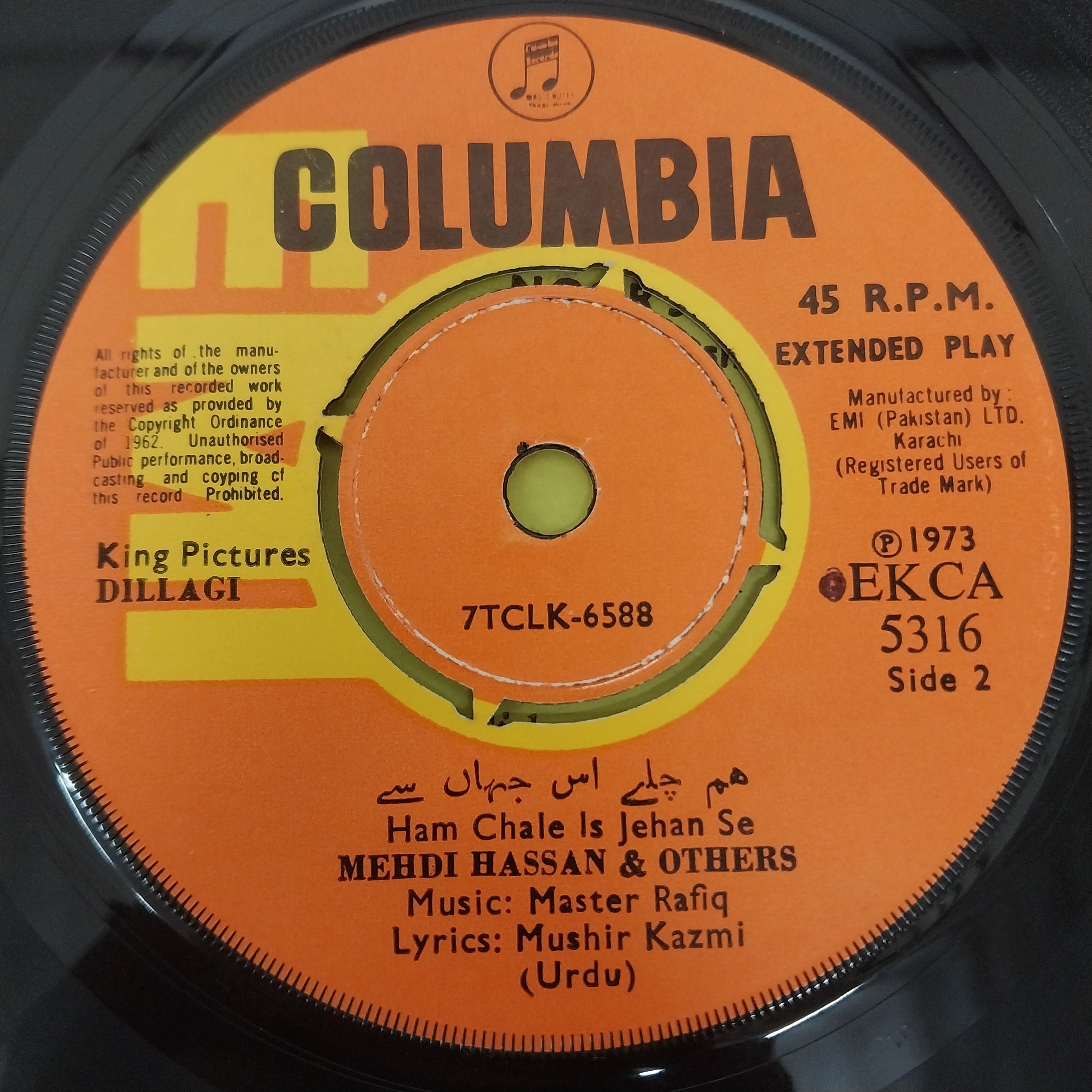 Master Rafiq - Dillagi (45-RPM)