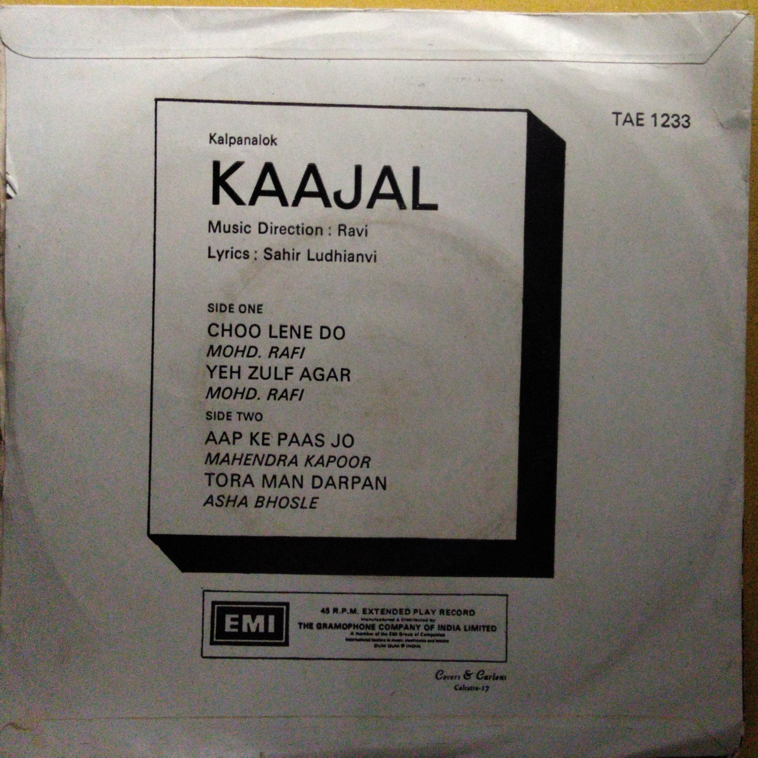 Ravi  - Kaajal (45-RPM)